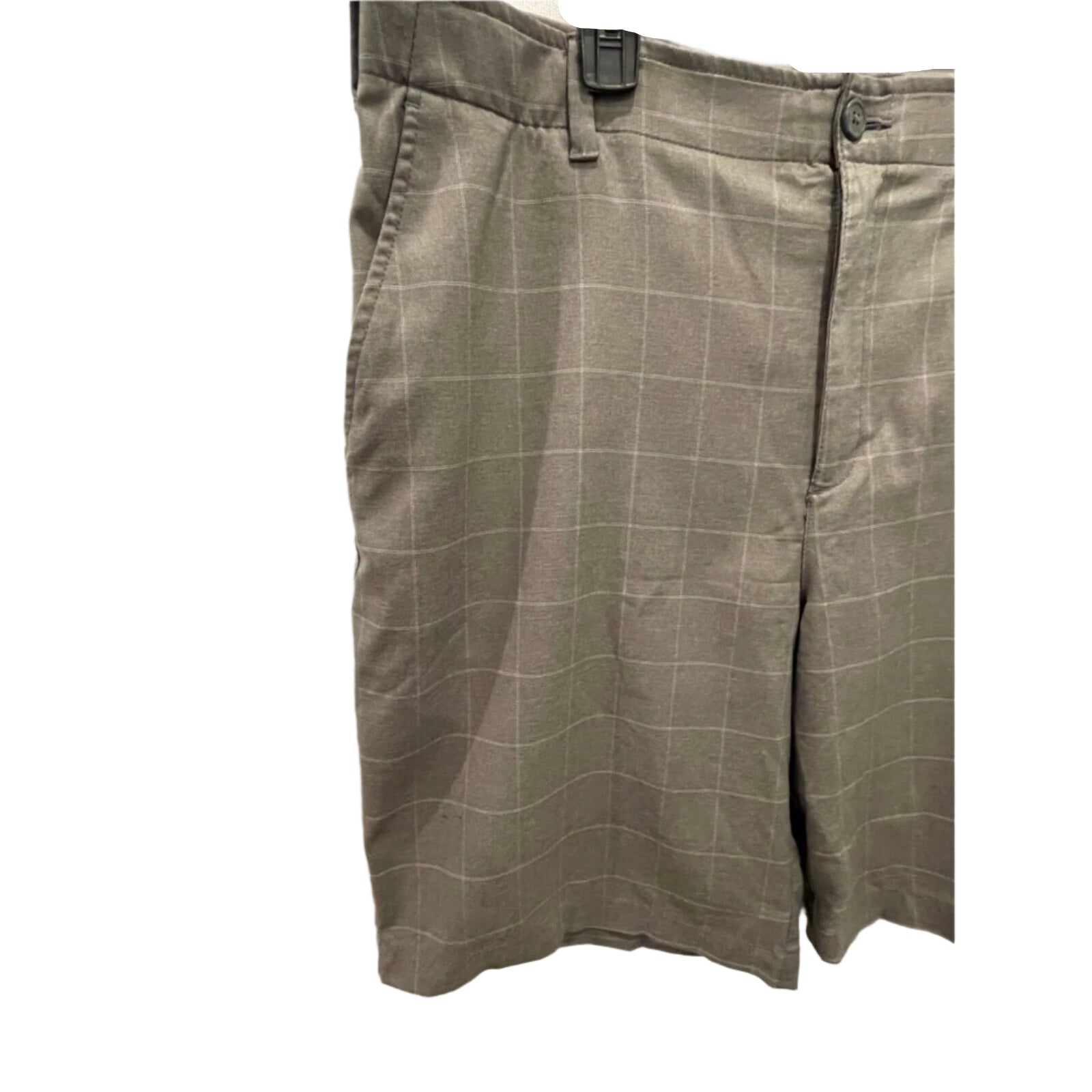 BCG Mens Shorts Plaid Active - Gray - 38 - Like New - Pic 3