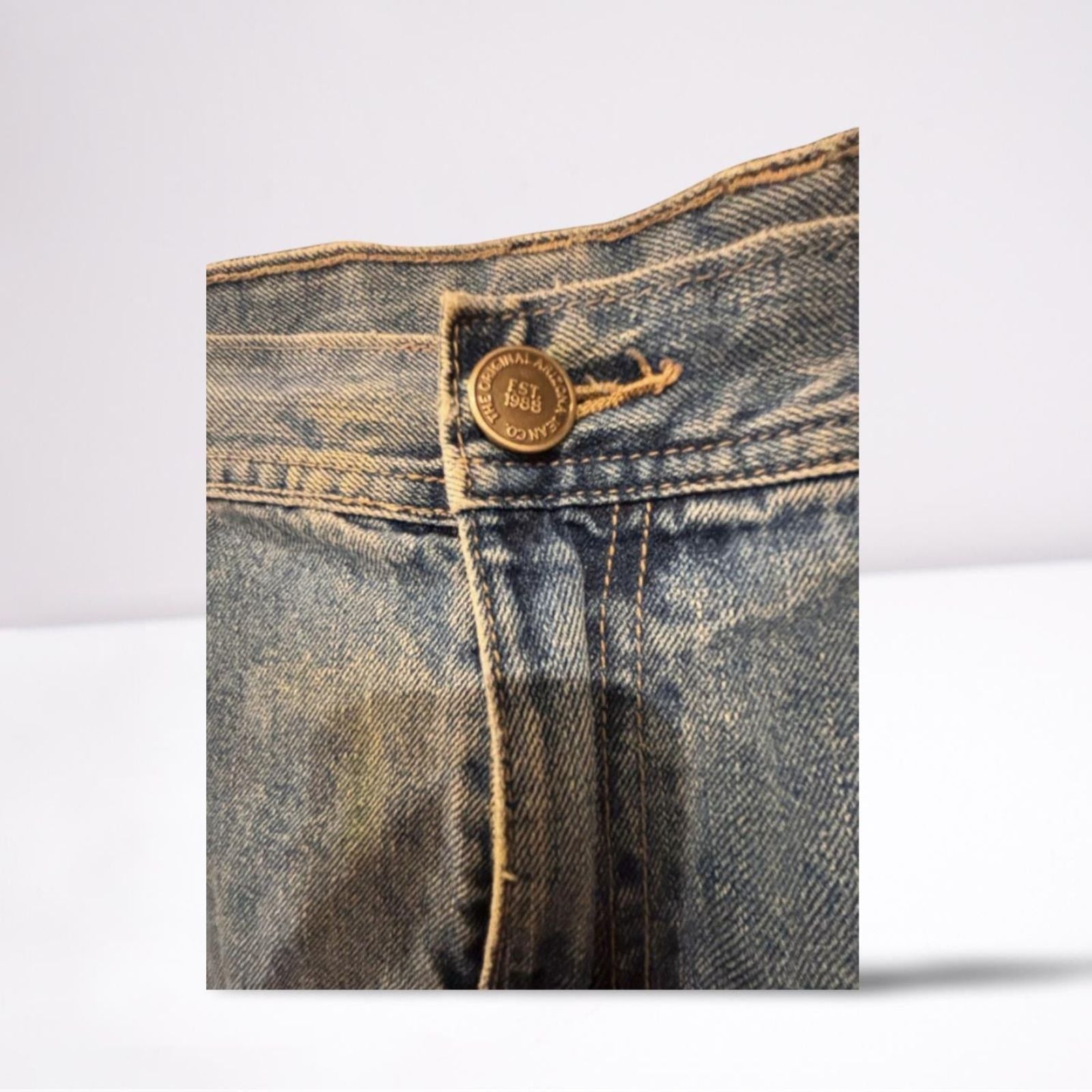 Used Arizona Mens Carpenter Jeans - Faded | Blue | 40x32