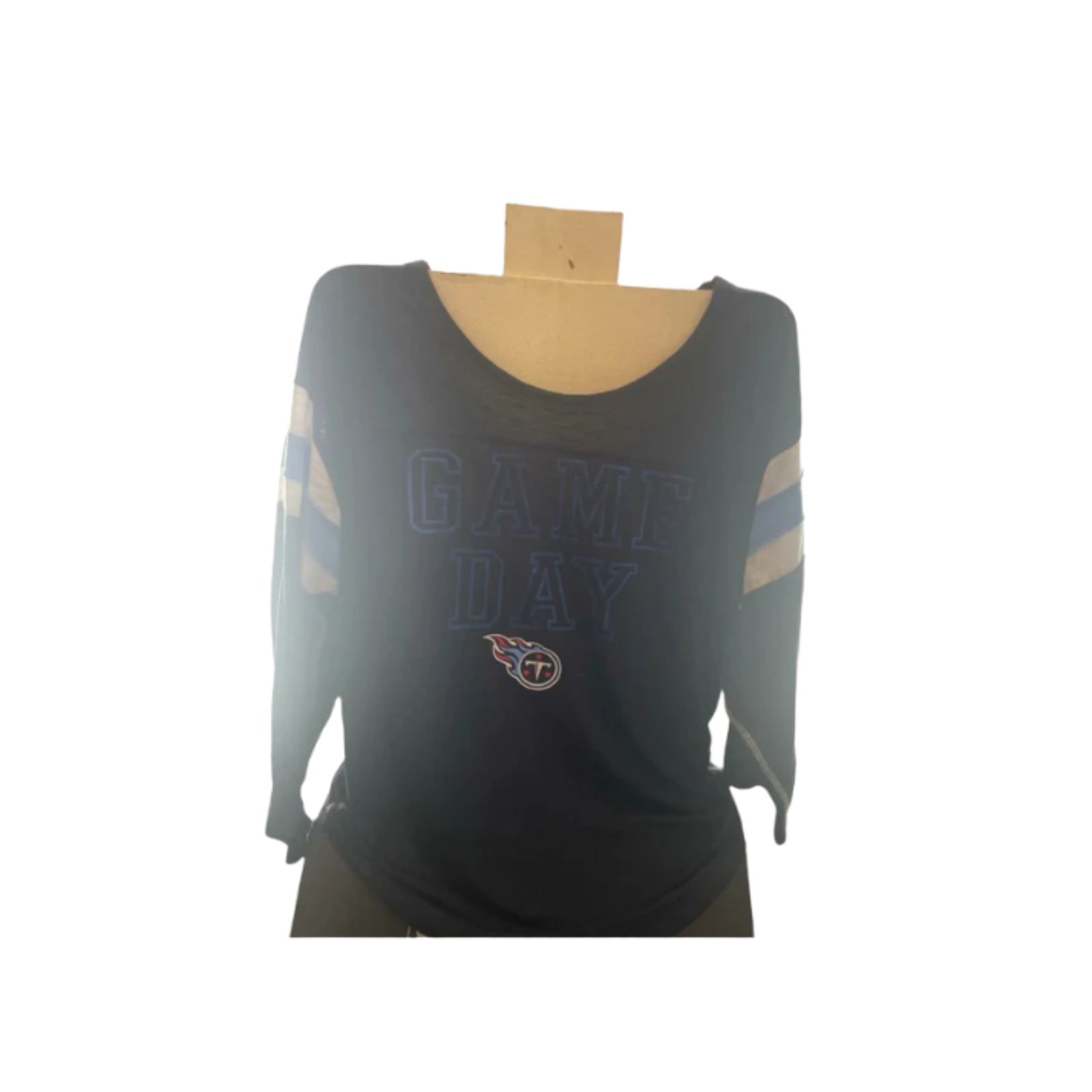Used Nike NFL Womens Tennessee Titans T-Shirt - Long Sleeve | Navy Blue | Large