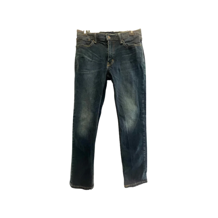 Levi Strauss Mens Jeans 511 Dark Wash Straight Regular - Blue - 32X30 - Very Good - Pic 1