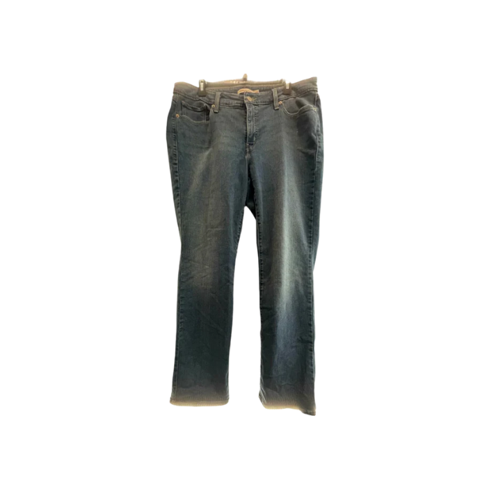 Levi Strauss Womens Jeans 414 Flare Relaxed Straight - Blue - 18W - Very Good - Pic 11