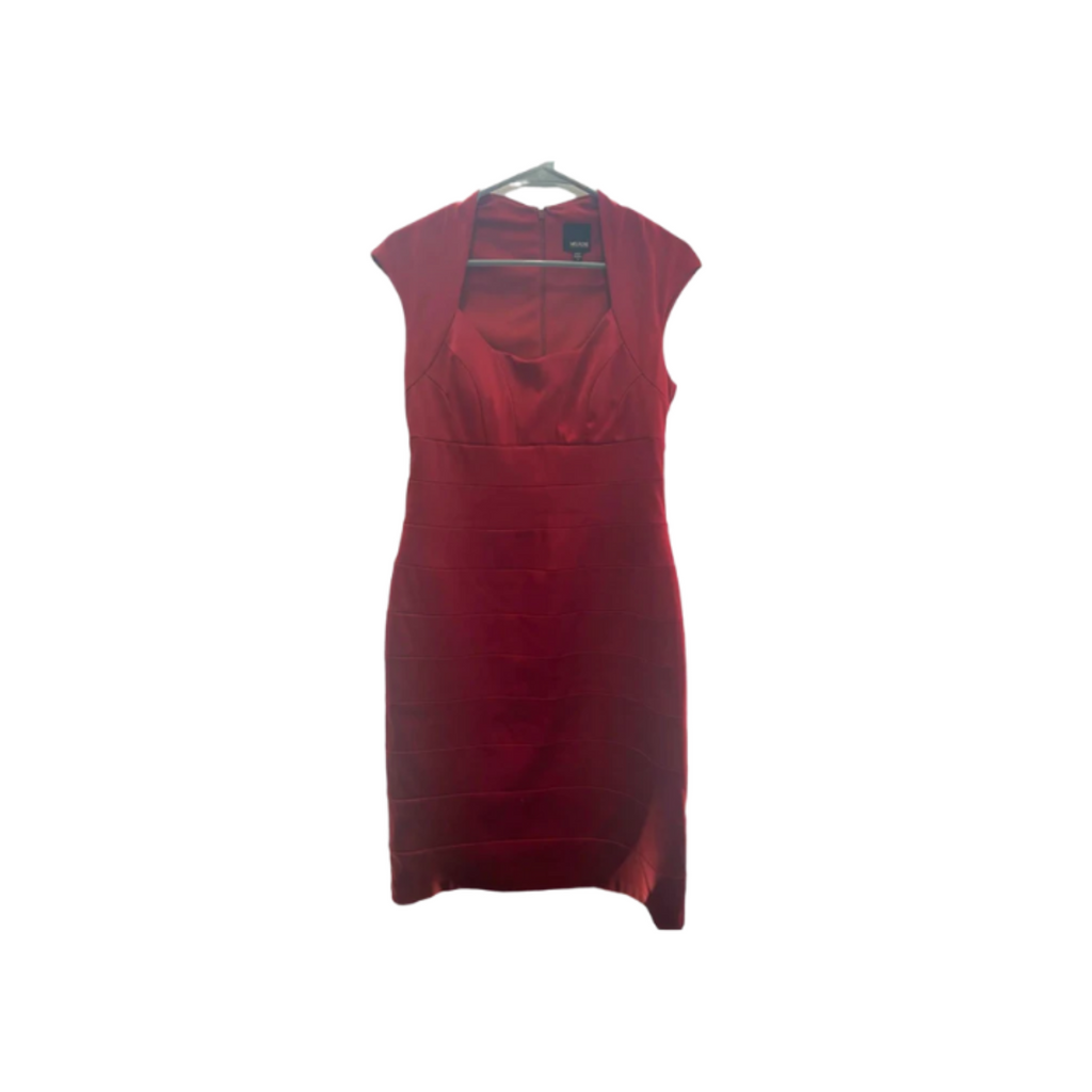 Used Melrose Womens cocktail Dress - Cap Sleeve - Knee Length | Red | 10