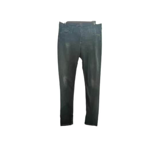 Womens Arizona Jean Company Skinny Jeans Dark Wash - Size 13 Average - Blue - Very Good - Pic 1