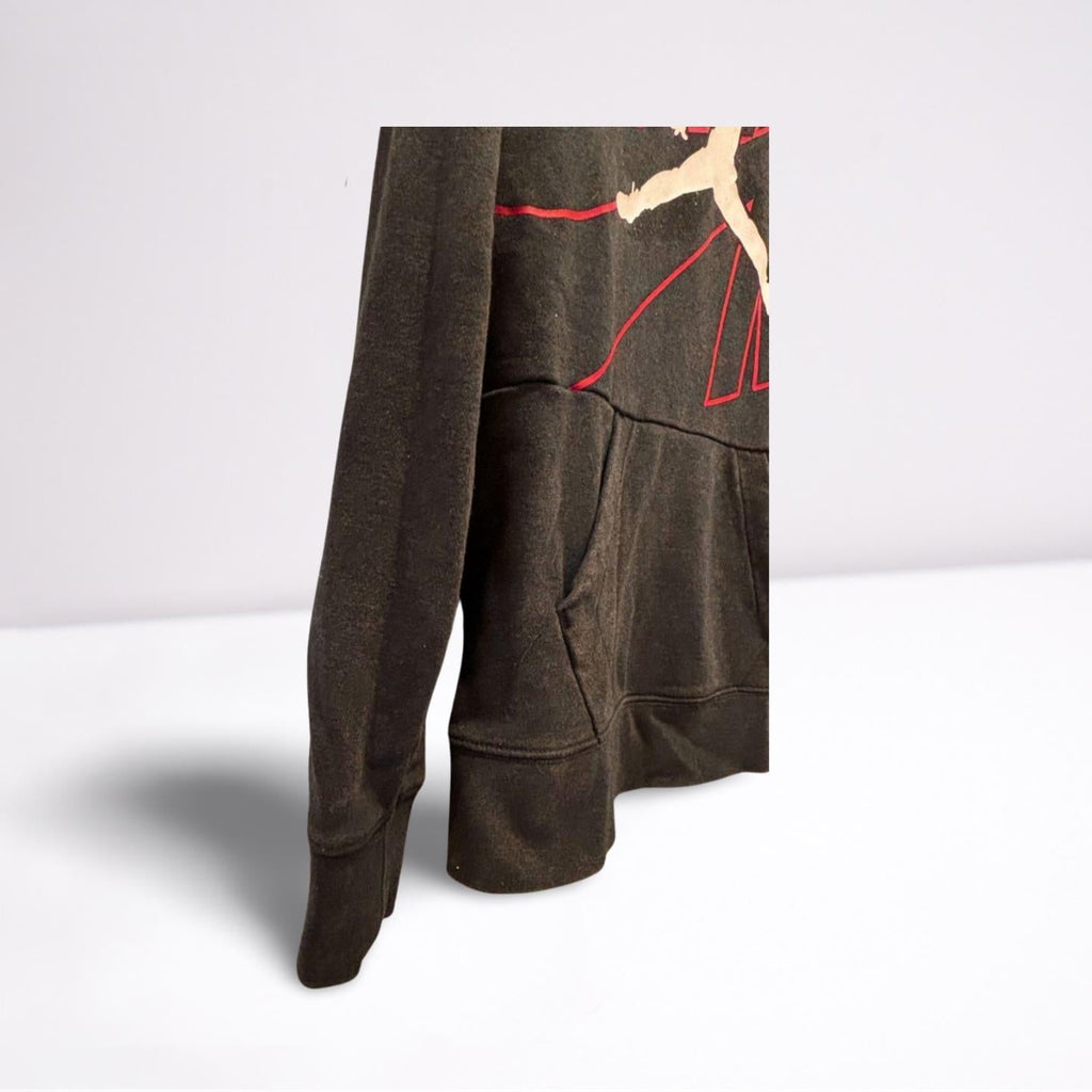 Nike Air Jordan Jumpman Hoodie Sweatshirt - Youth Large - Classic Logo - Black/Red/White - Very Good - Pic 6