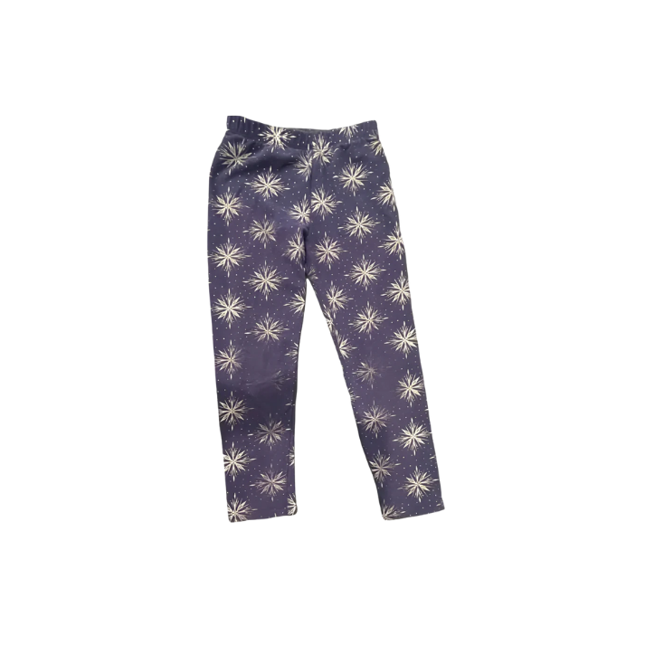 Disney Kids Leggings Jumping Beans Fleece Lined - Navy Gold - 6 - Good - Pic 1