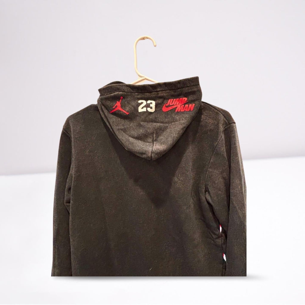 Nike Air Jordan Jumpman Hoodie Sweatshirt - Youth Large - Classic Logo - Black/Red/White - Very Good - Pic 7