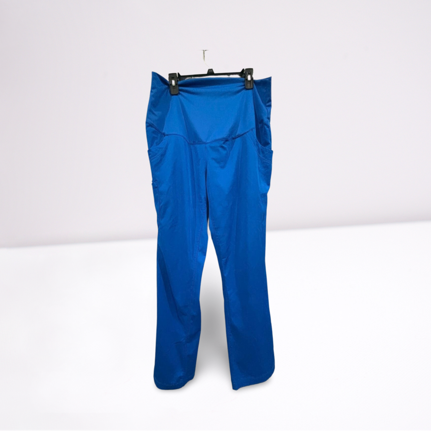 HH Works Womens Maternity Scrub Pants Healing Hands - Blue - Medium - Very Good - Pic 1