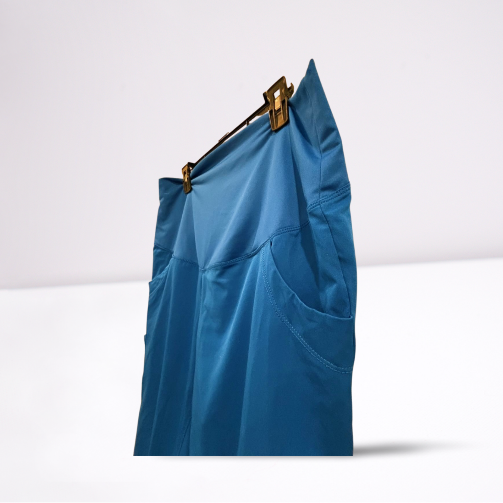 Used Hh Works Womens Maternity Scrub Pants | Blue | Medium