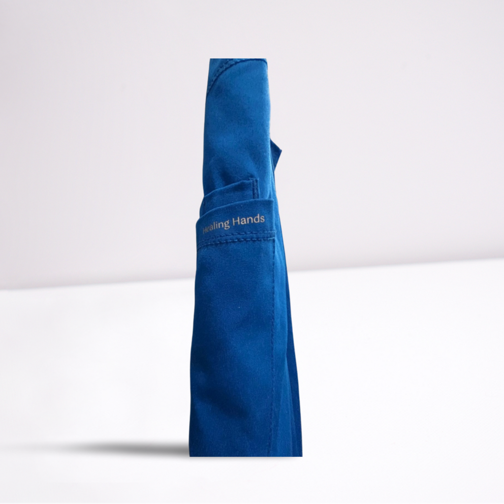 Used Hh Works Womens Maternity Scrub Pants | Blue | Medium