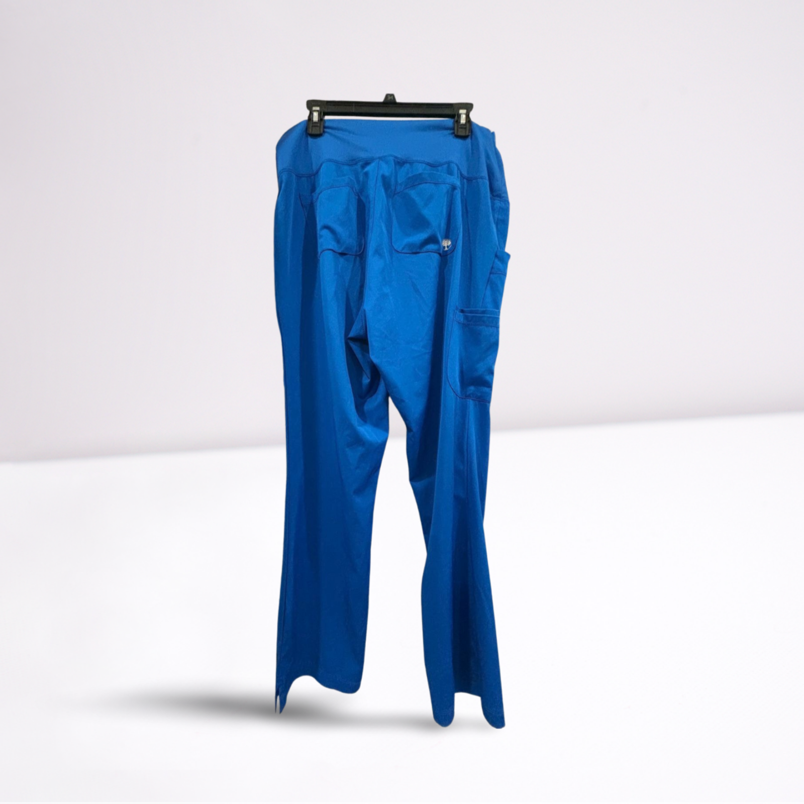 Used Hh Works Womens Maternity Scrub Pants | Blue | Medium