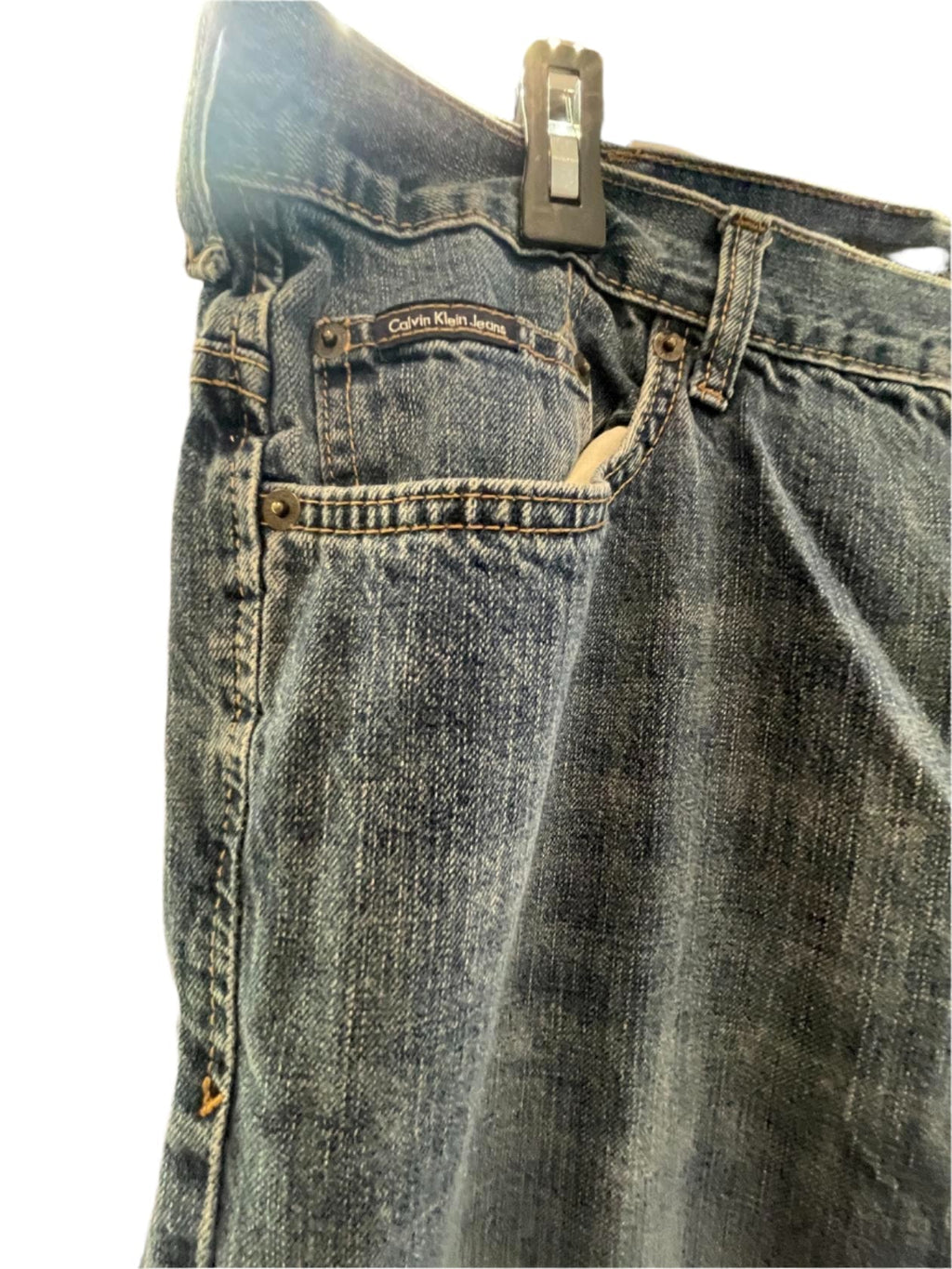 Calvin Klein Womens Jeans Bootcut Dark - Blue - 28X33 - Very Good - Pic 5