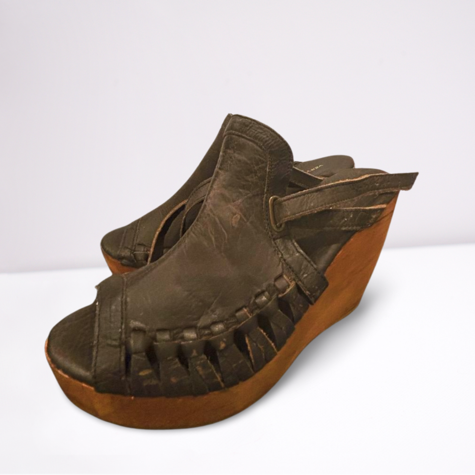 Used Very Volatile Los Angeles Womens Wedges | Brown | 9
