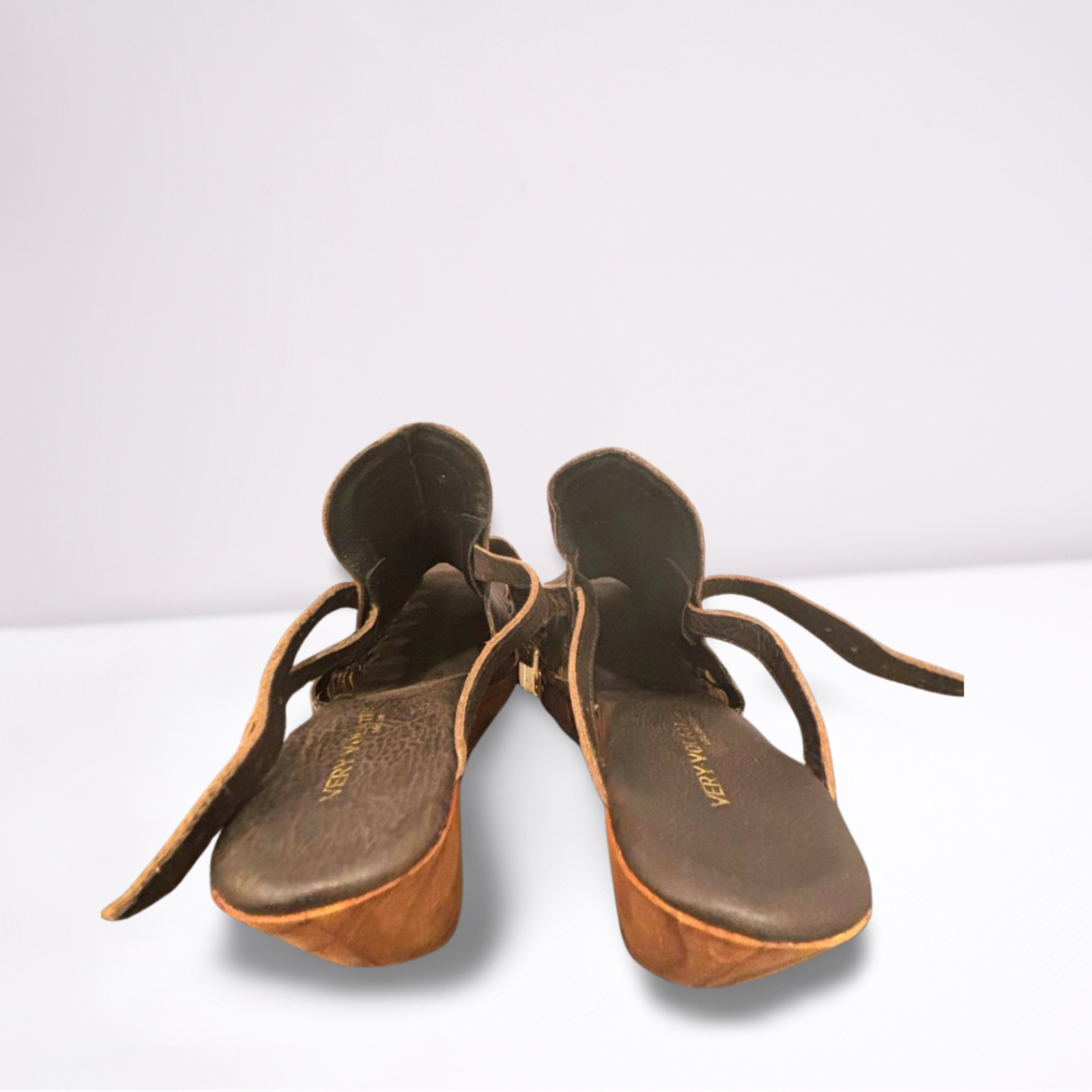 Used Very Volatile Los Angeles Womens Wedges | Brown | 9