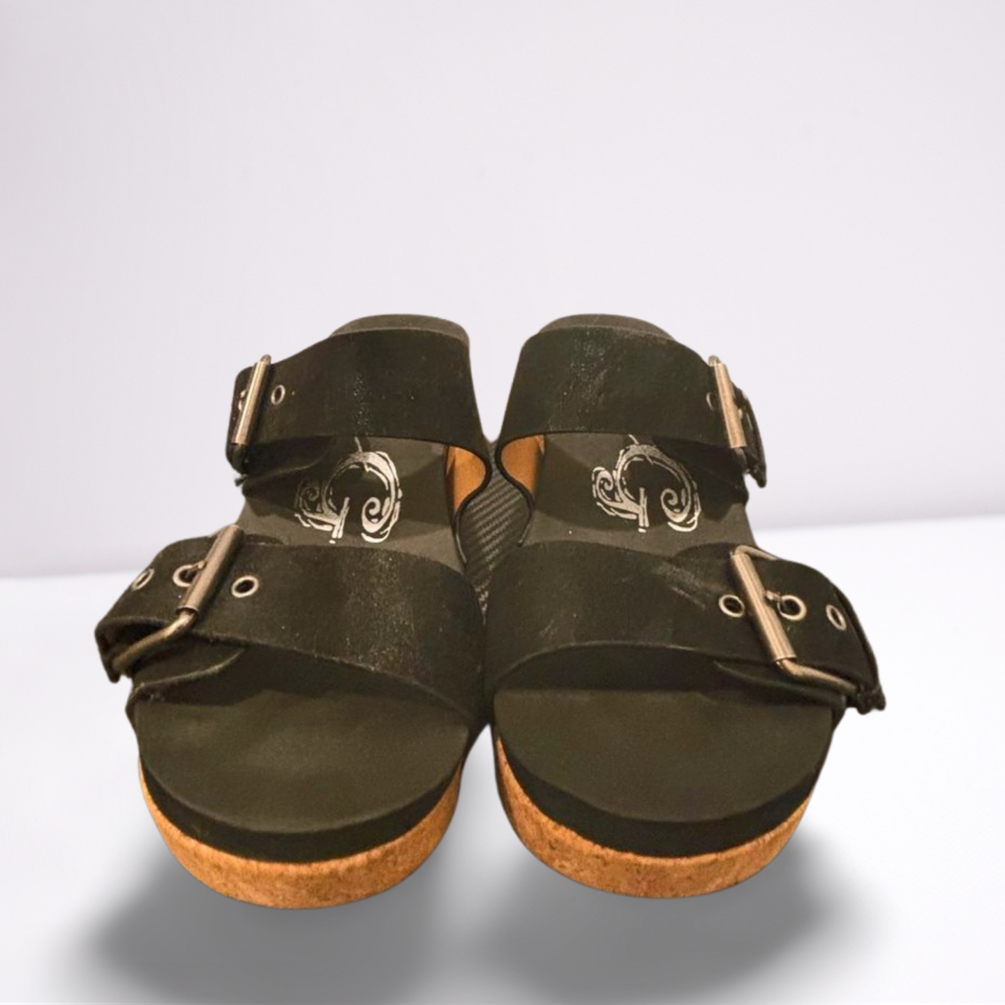 Very G Womens Wedges Shoes - Black - 9 - Very Good - Pic 3