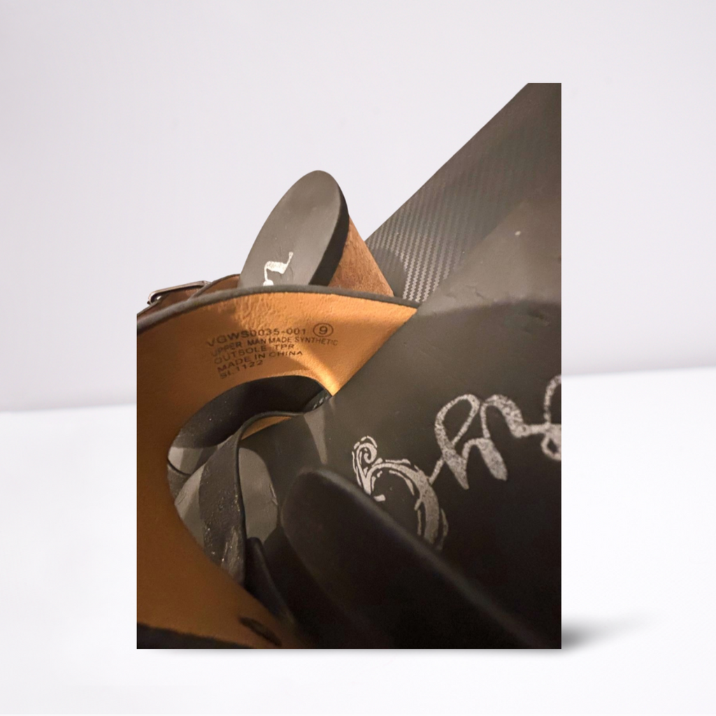 Used Very G Womens Wedges | Black | 9