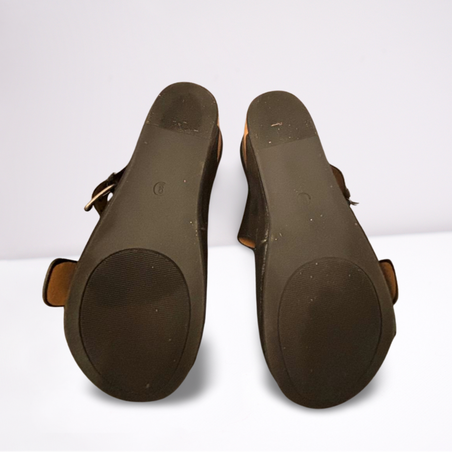 Very G Womens Wedges Shoes - Black - 9 - Very Good - Pic 6