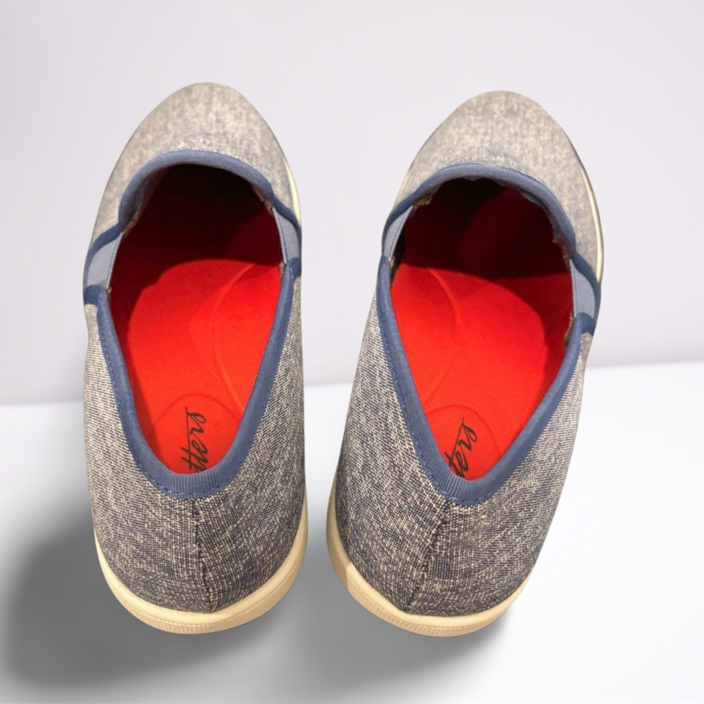 Trotters Womens Slip-On Shoes Cushioned - Blue - 9 - Very Good - Pic 4