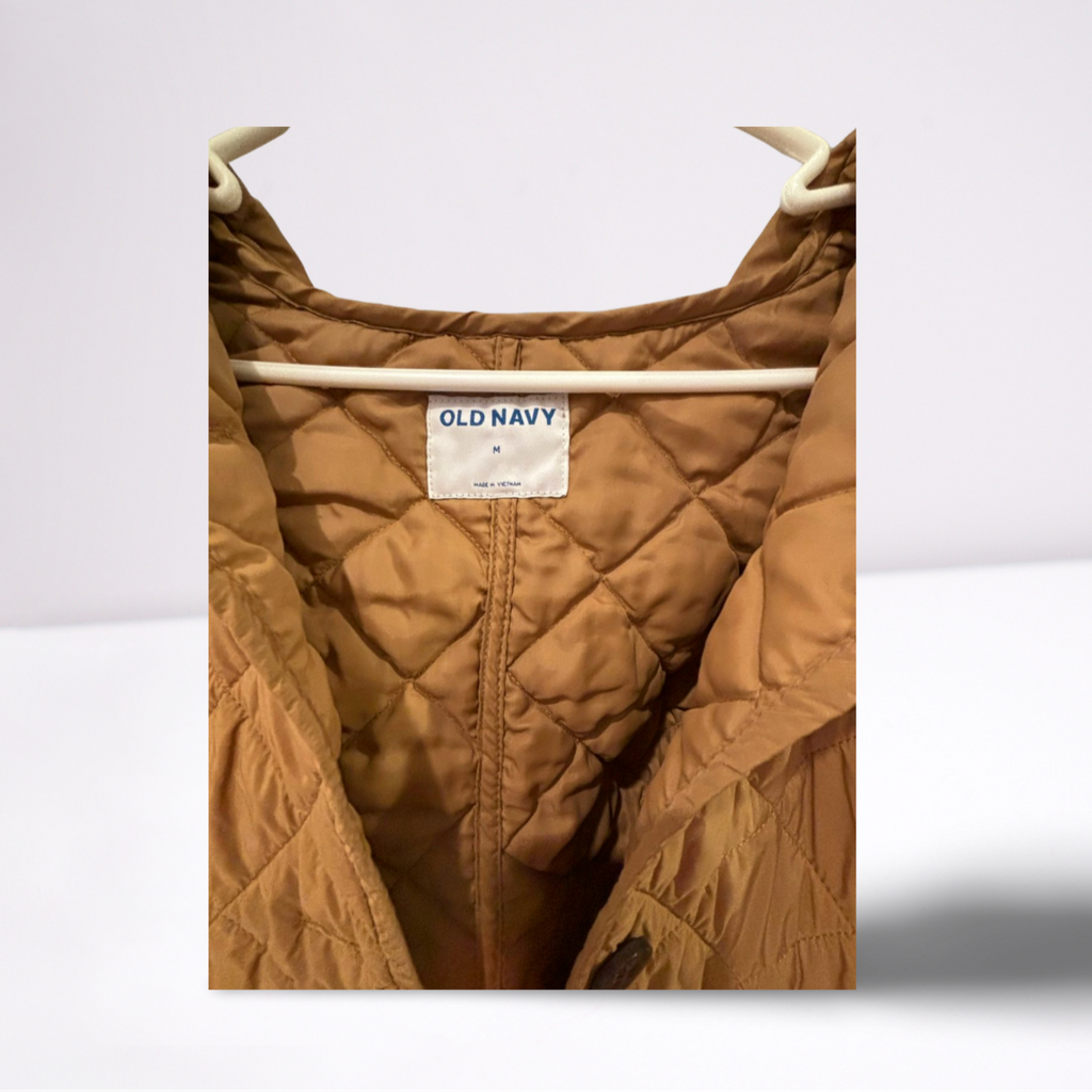 Used Old Navy Womens Jacket - Button-Down | Khaki | Medium