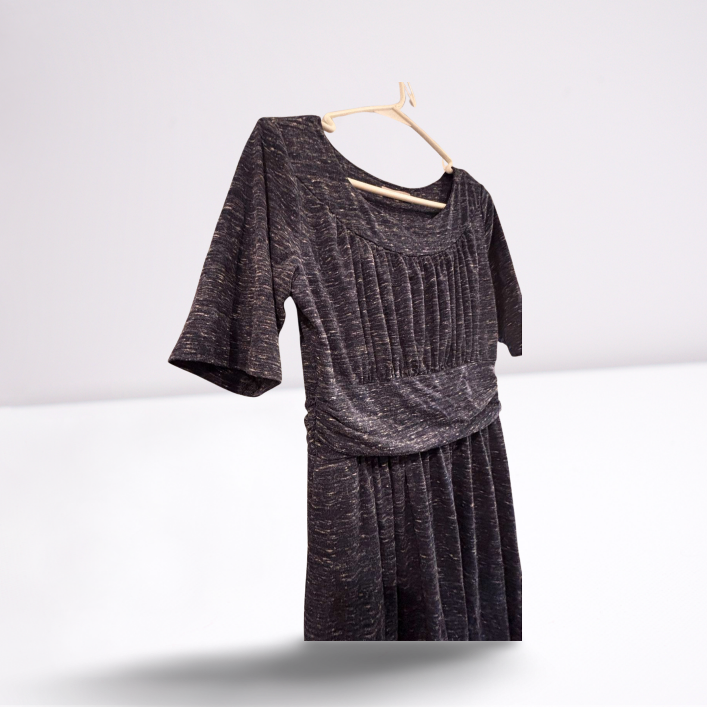 Gilli Womens Shirt Dress - Comfortable Casual Wear - Navy Blue - Large - Very Good - Pic 4