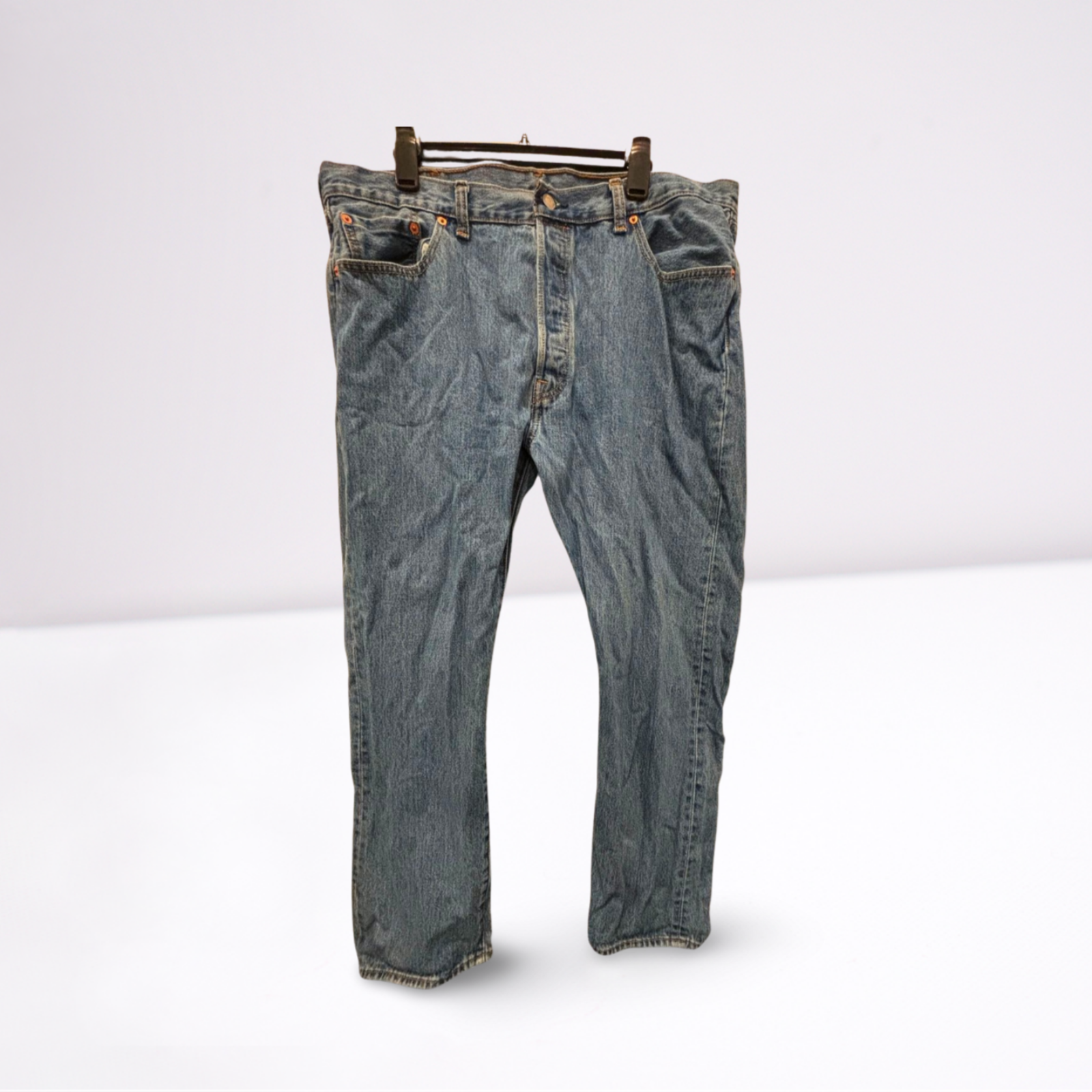 Used Levi Strauss Mens 501 Jeans - Button Closure | Blue | 40x32