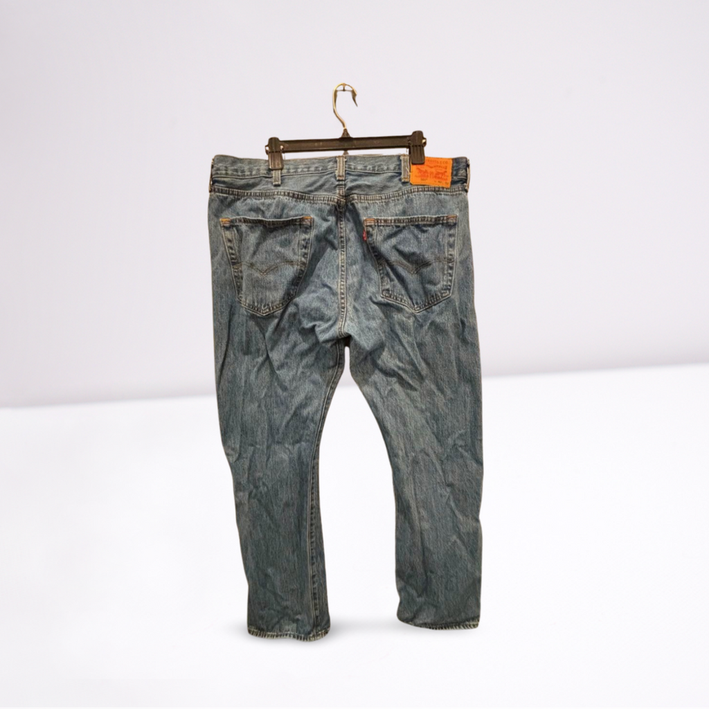 Used Levi Strauss Mens 501 Jeans - Button Closure | Blue | 40x32