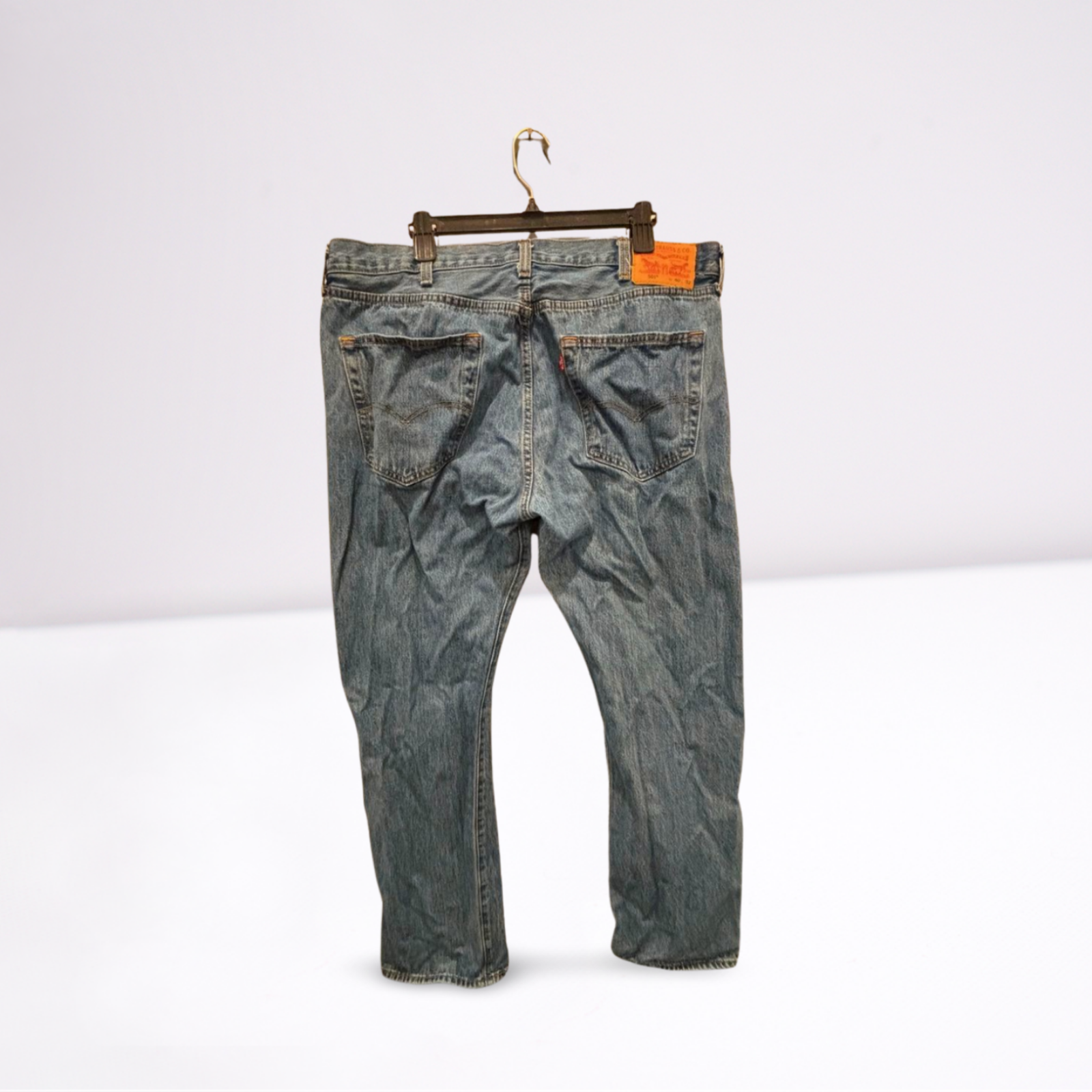 Used Levi Strauss Mens 501 Jeans - Button Closure | Blue | 40x32