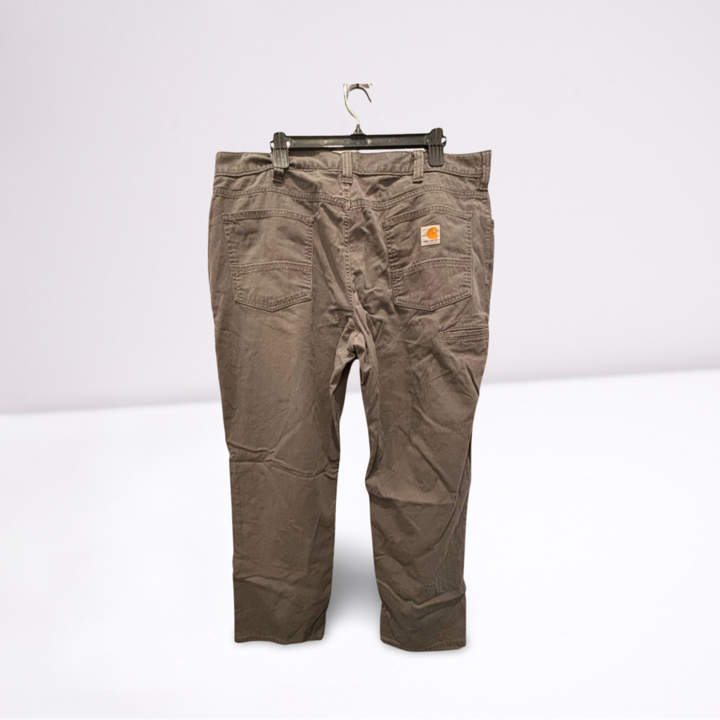 Carhartt Mens Cargo Pants Rugged Flex Pockets Relaxed Fit - Gray - 40x32 - Like New - Pic 2