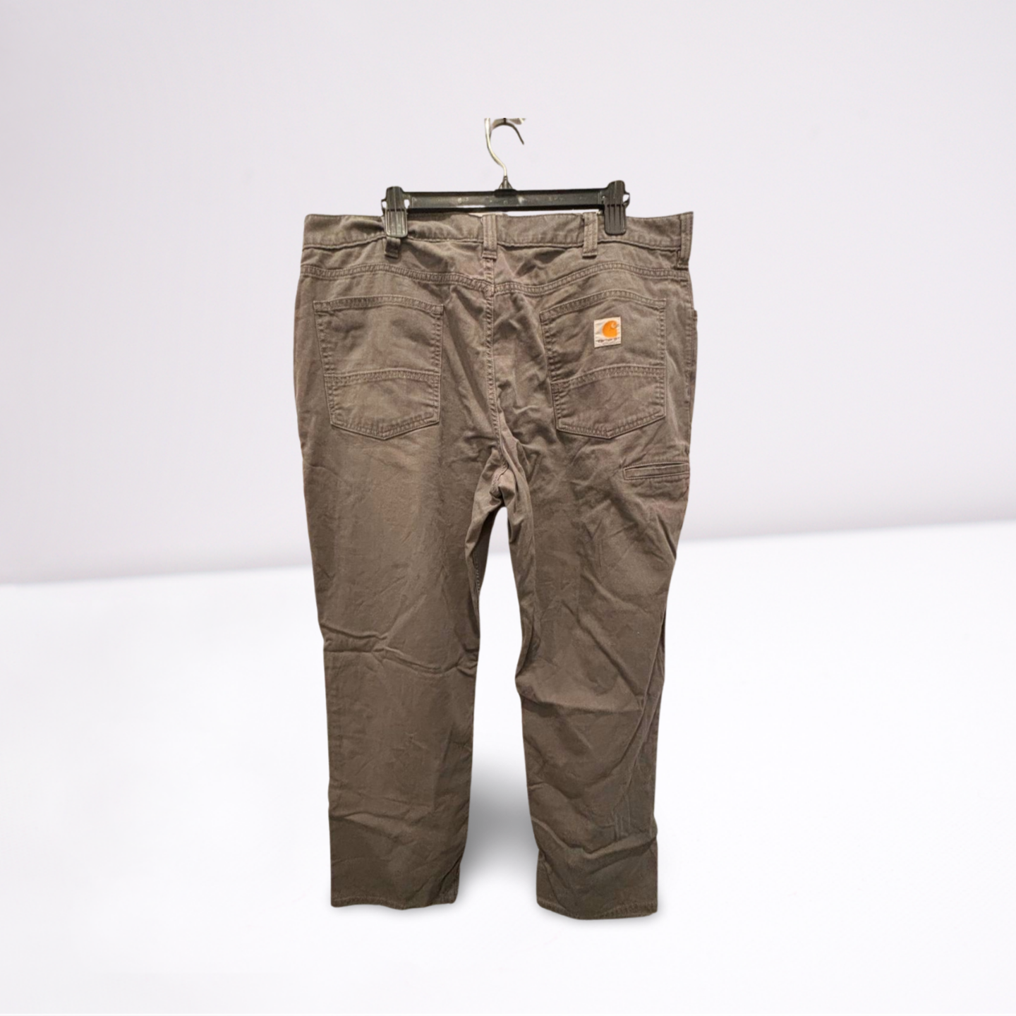 Carhartt Mens Cargo Pants Rugged Flex Pockets Relaxed Fit - Gray - 40x32 - Like New - Pic 2
