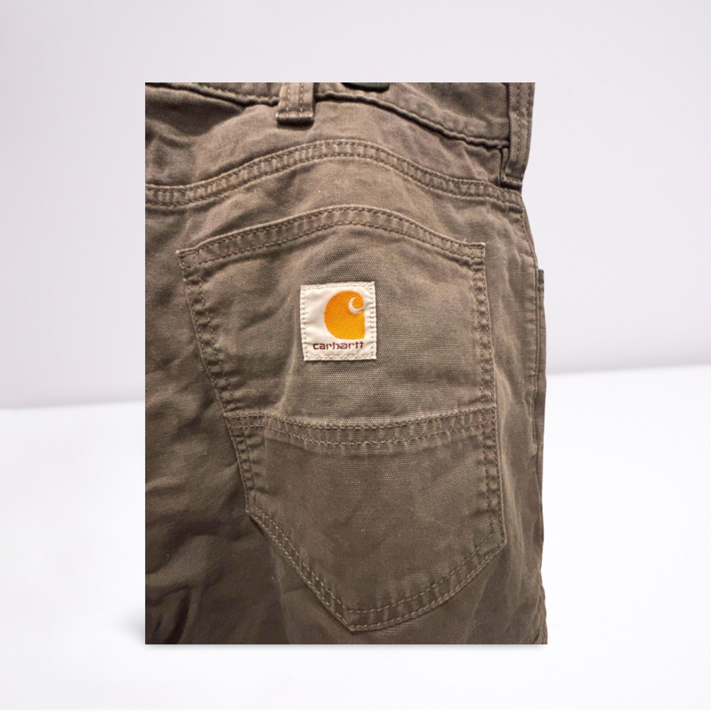 Carhartt Mens Cargo Pants Rugged Flex Pockets Relaxed Fit - Gray - 40x32 - Like New - Pic 3