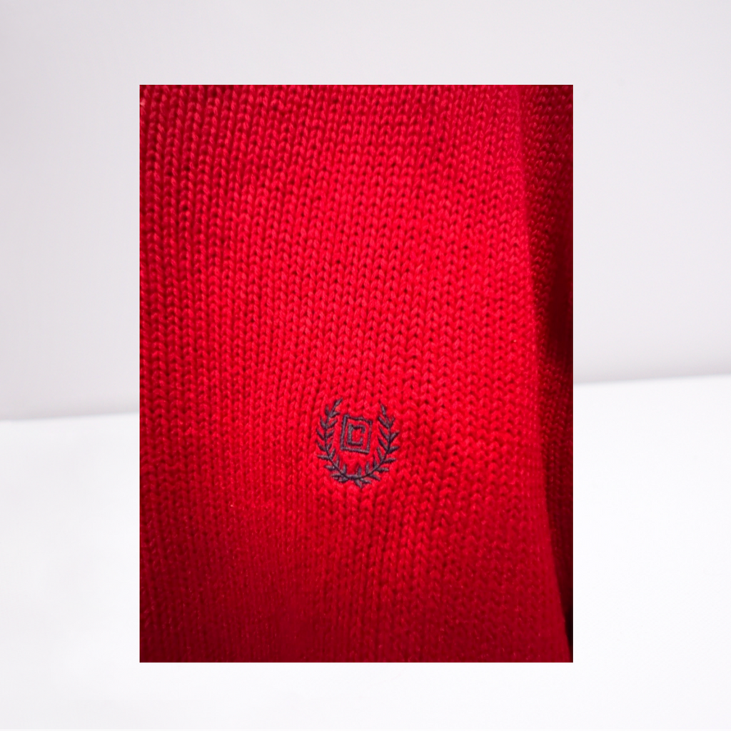 Used Chaps Mens V-Neck Sweater | Red | XL