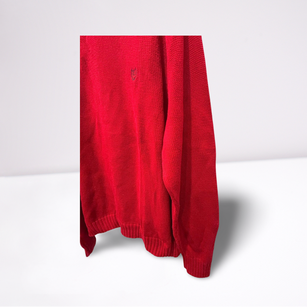 Chaps V-Neck Sweater - Men - Red - Size XL - Very Good - Pic 3