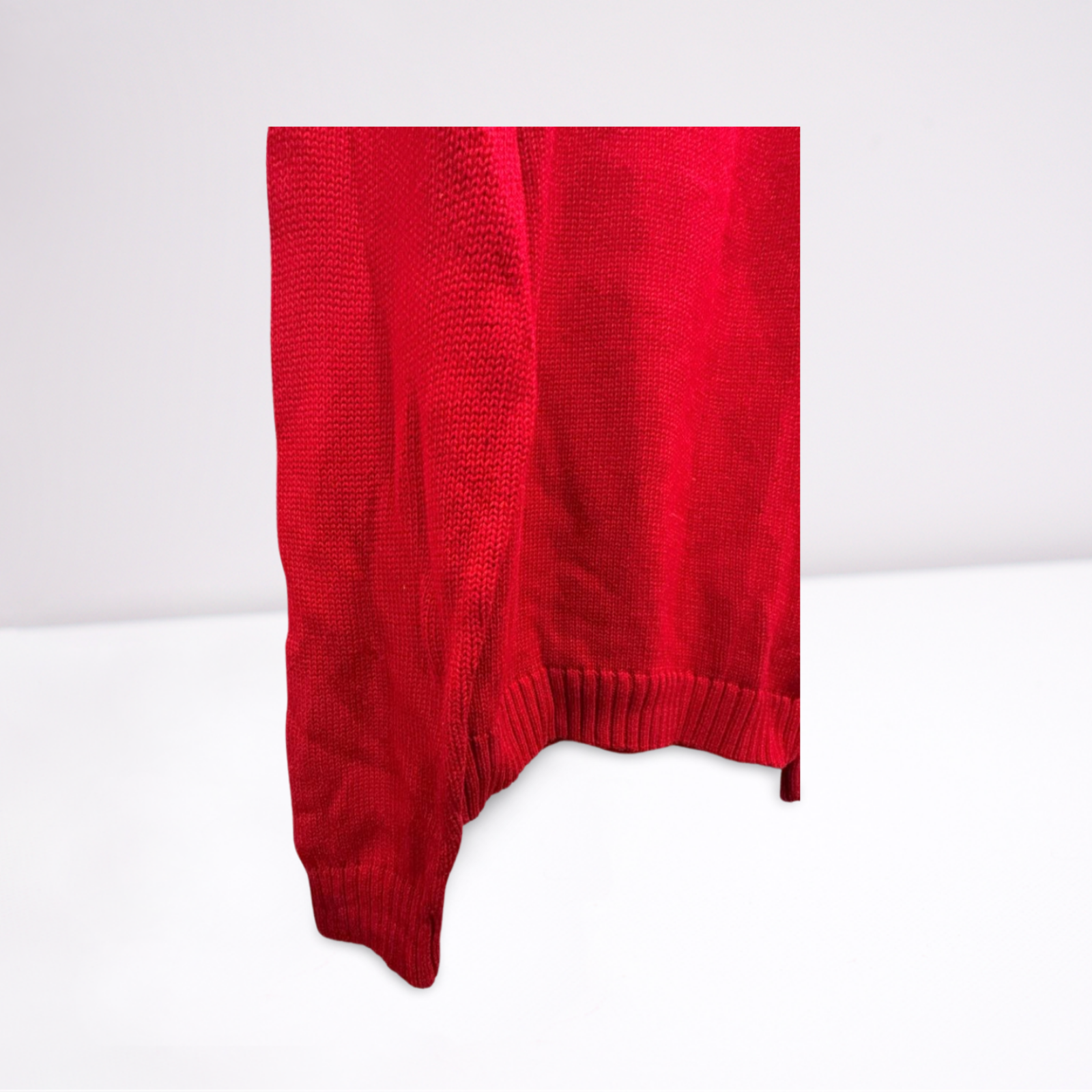 Used Chaps Mens V-Neck Sweater | Red | XL