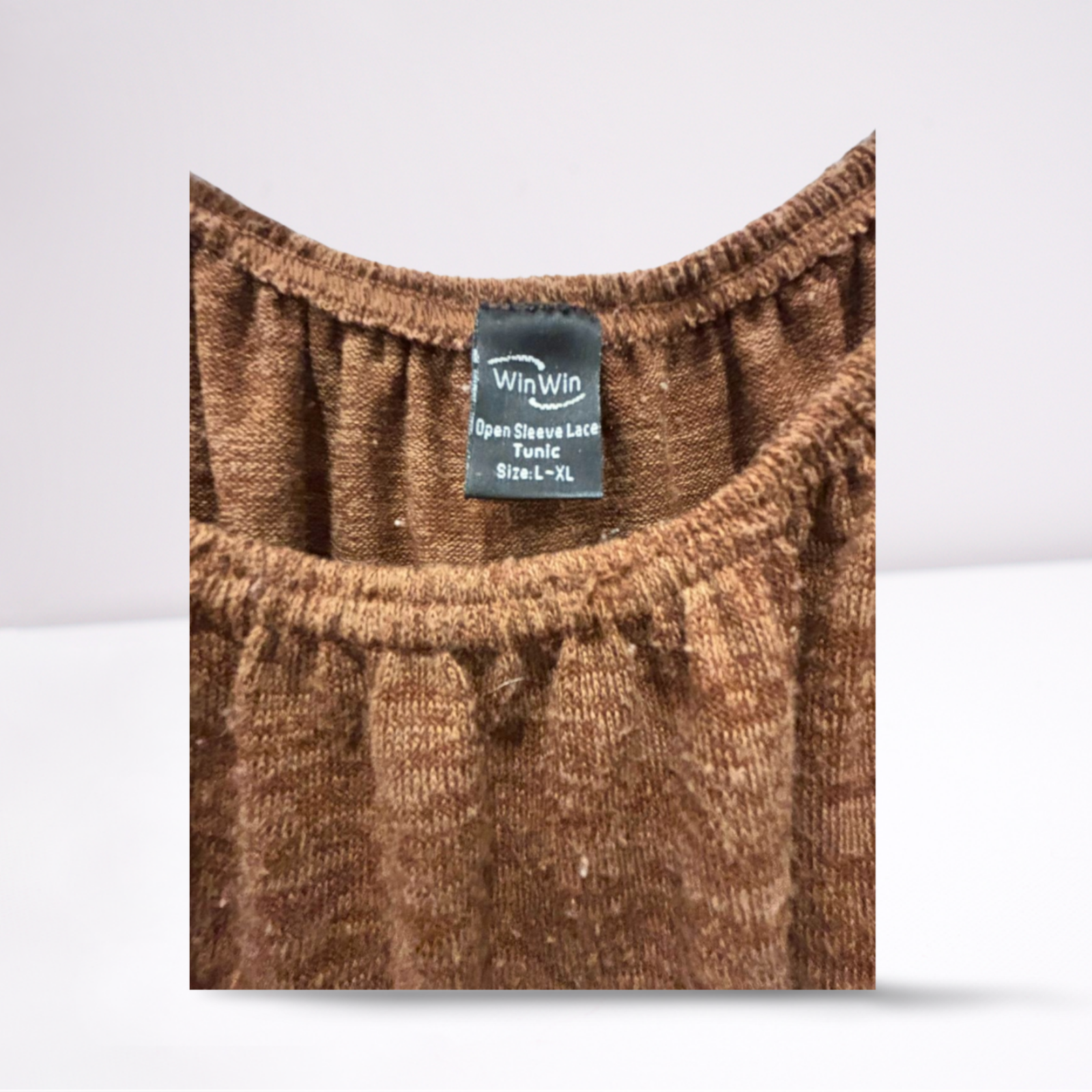 Used WinWin Womens Tunic - Open Sleeve | Brown | L/XL