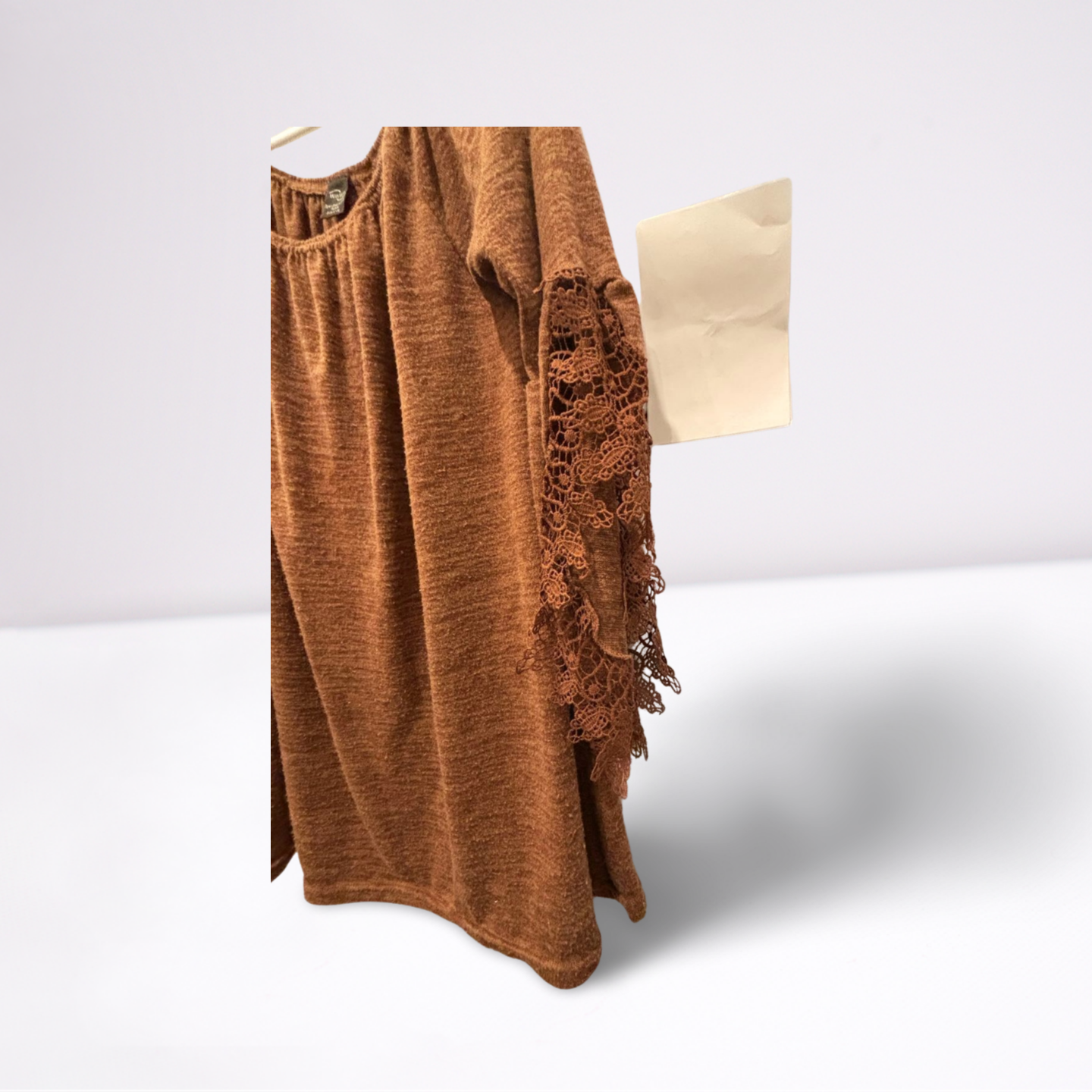 WinWin Womens Tunic Open Sleeve - Brown - LXL - Very Good - Pic 2