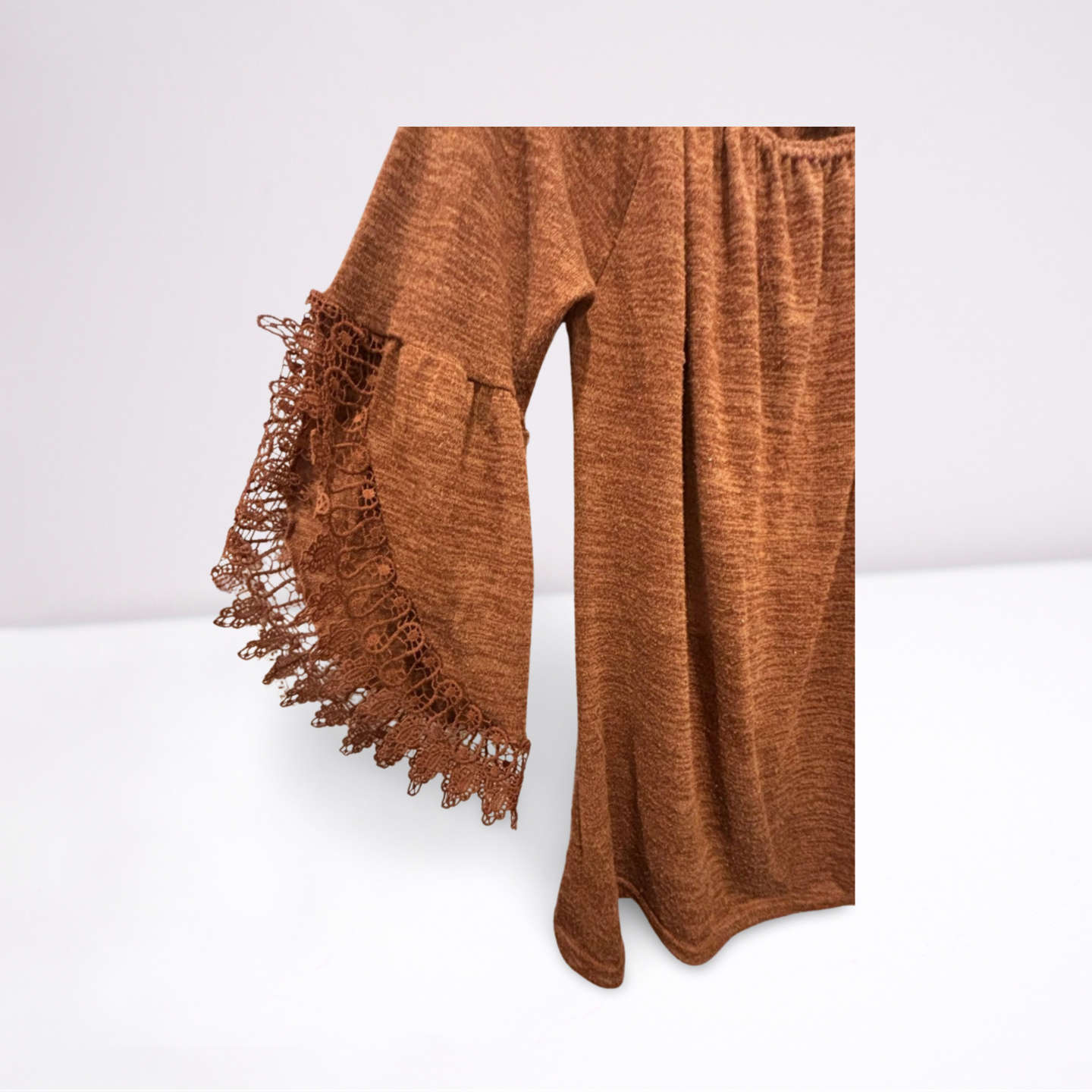 WinWin Womens Tunic Open Sleeve - Brown - LXL - Very Good - Pic 3