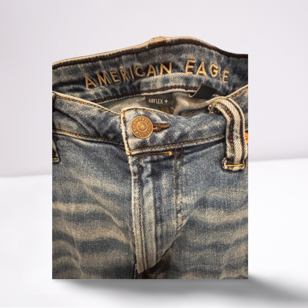 American Eagle Mens Jeans Airflex - Blue - 29x34 - Like New - Pic 3