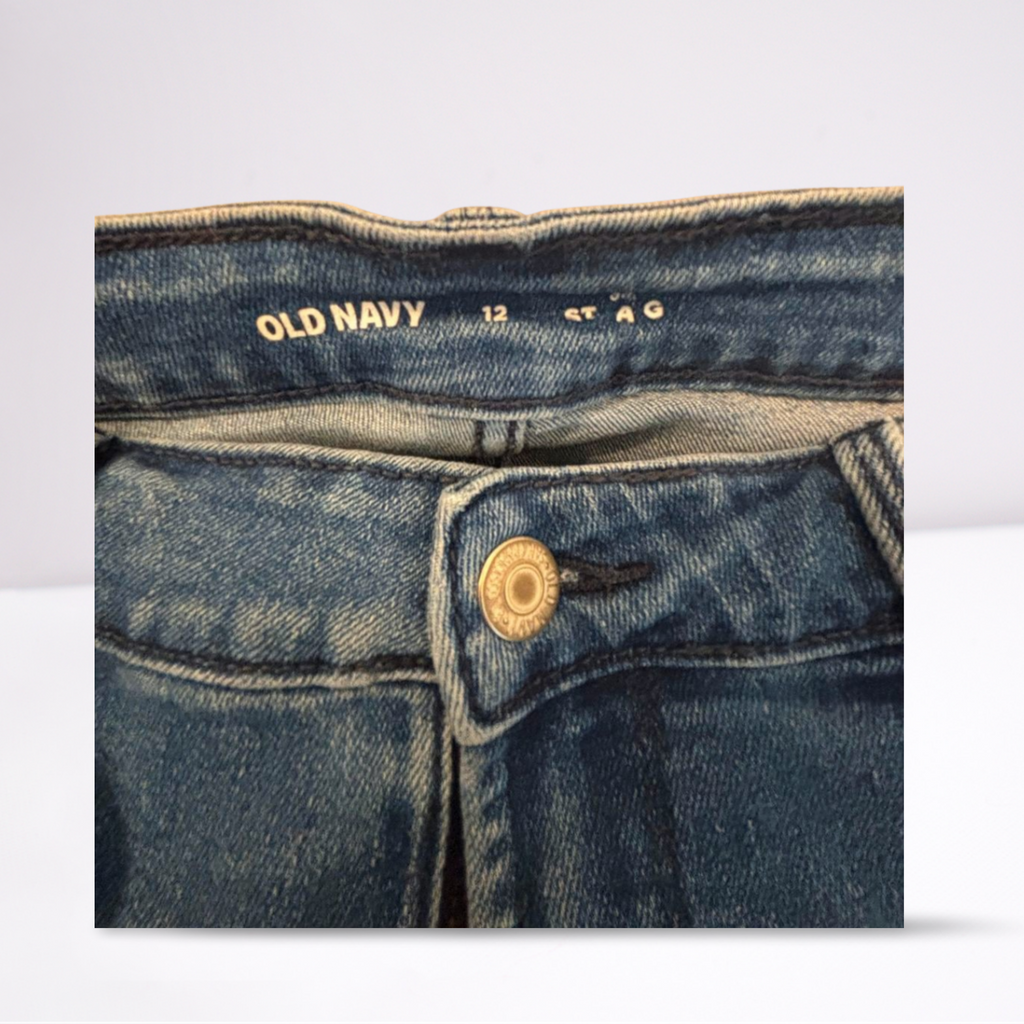 Old Navy Womens Jeans Medium Wash Straight - Blue - 12 - Very Good - Pic 8