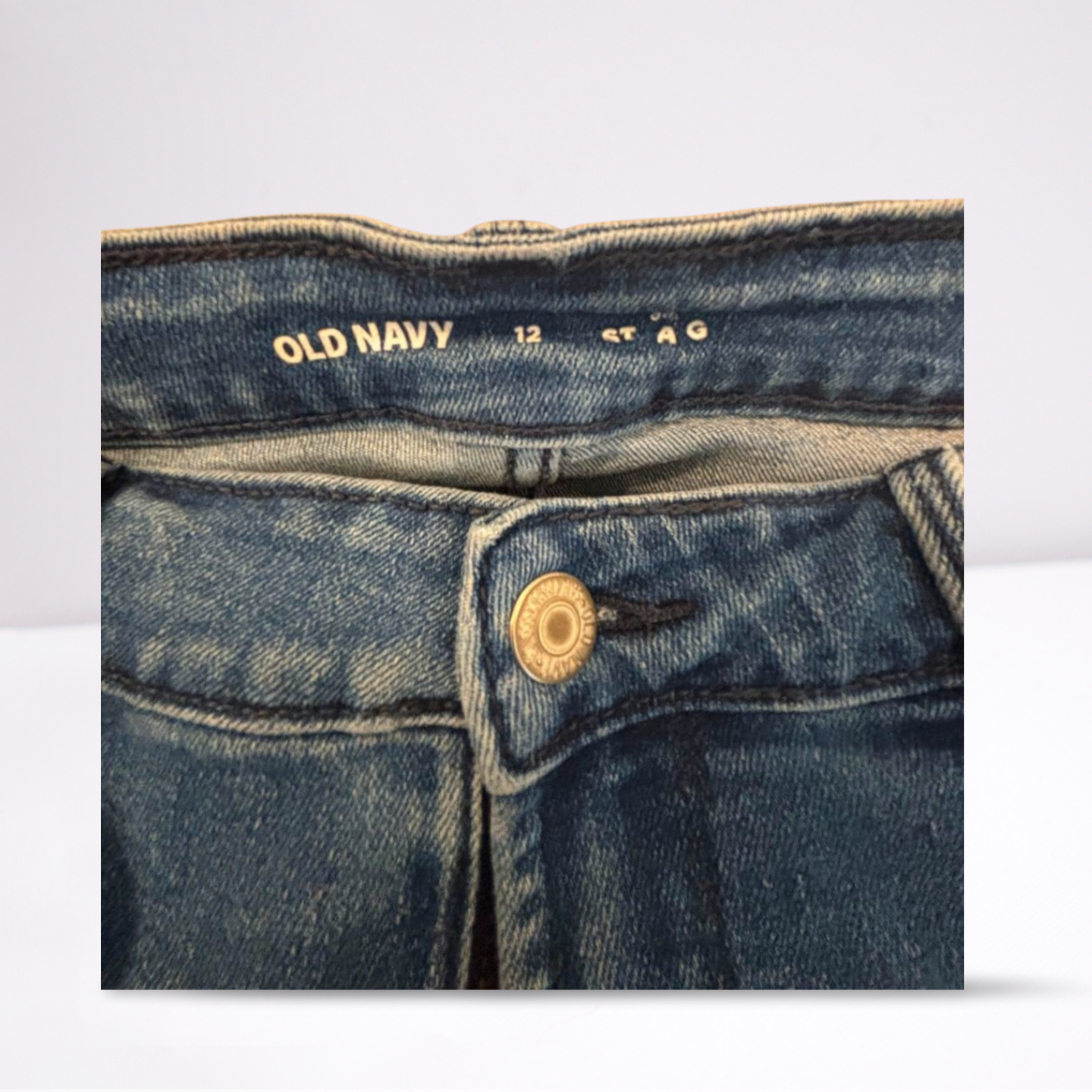 Old Navy Womens Jeans Medium Wash Straight - Blue - 12 - Very Good - Pic 8