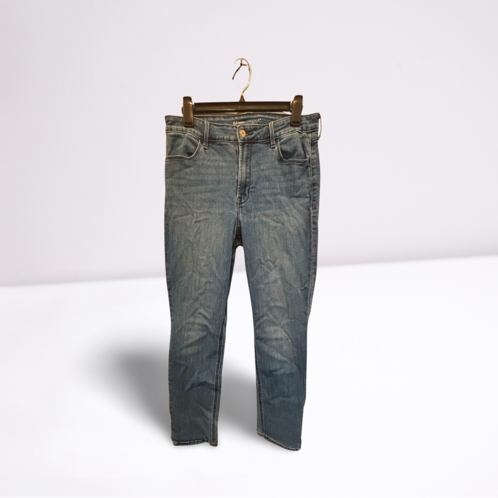 Old Navy Womens Jeans Medium Wash Straight - Blue - 12 - Very Good - Pic 2