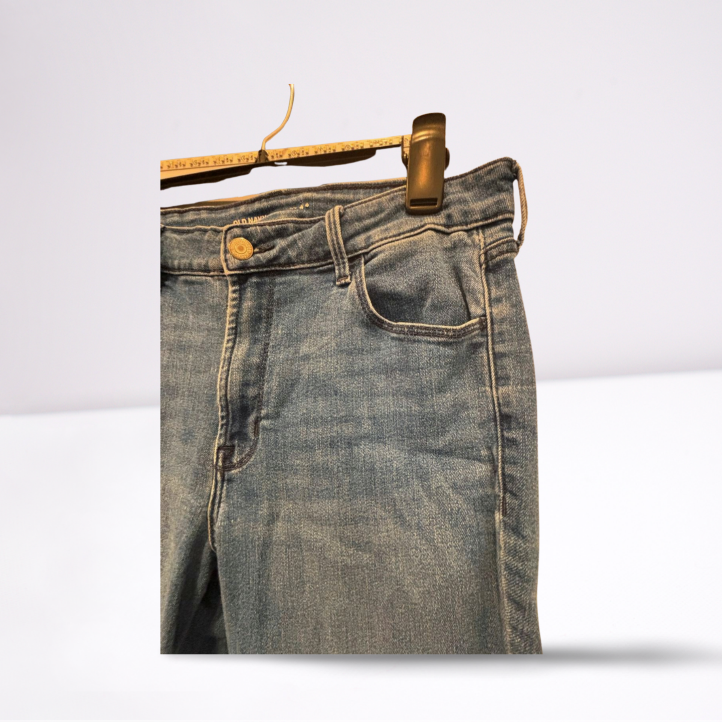 Old Navy Womens Jeans Medium Wash Straight - Blue - 12 - Very Good - Pic 5