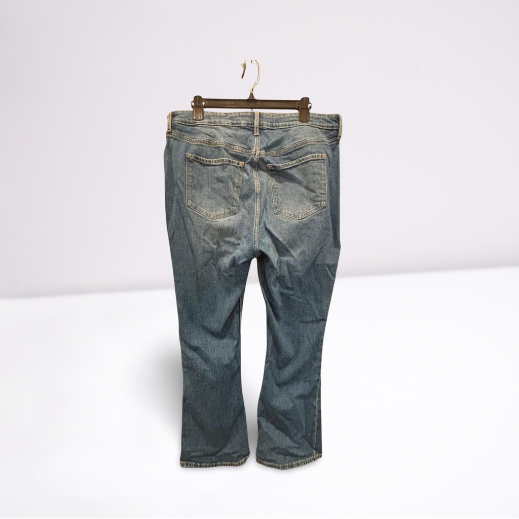 Old Navy Womens Jeans Flare Secret Smoth Extra High-Rise - Blue - 16 - Very Good - Pic 2