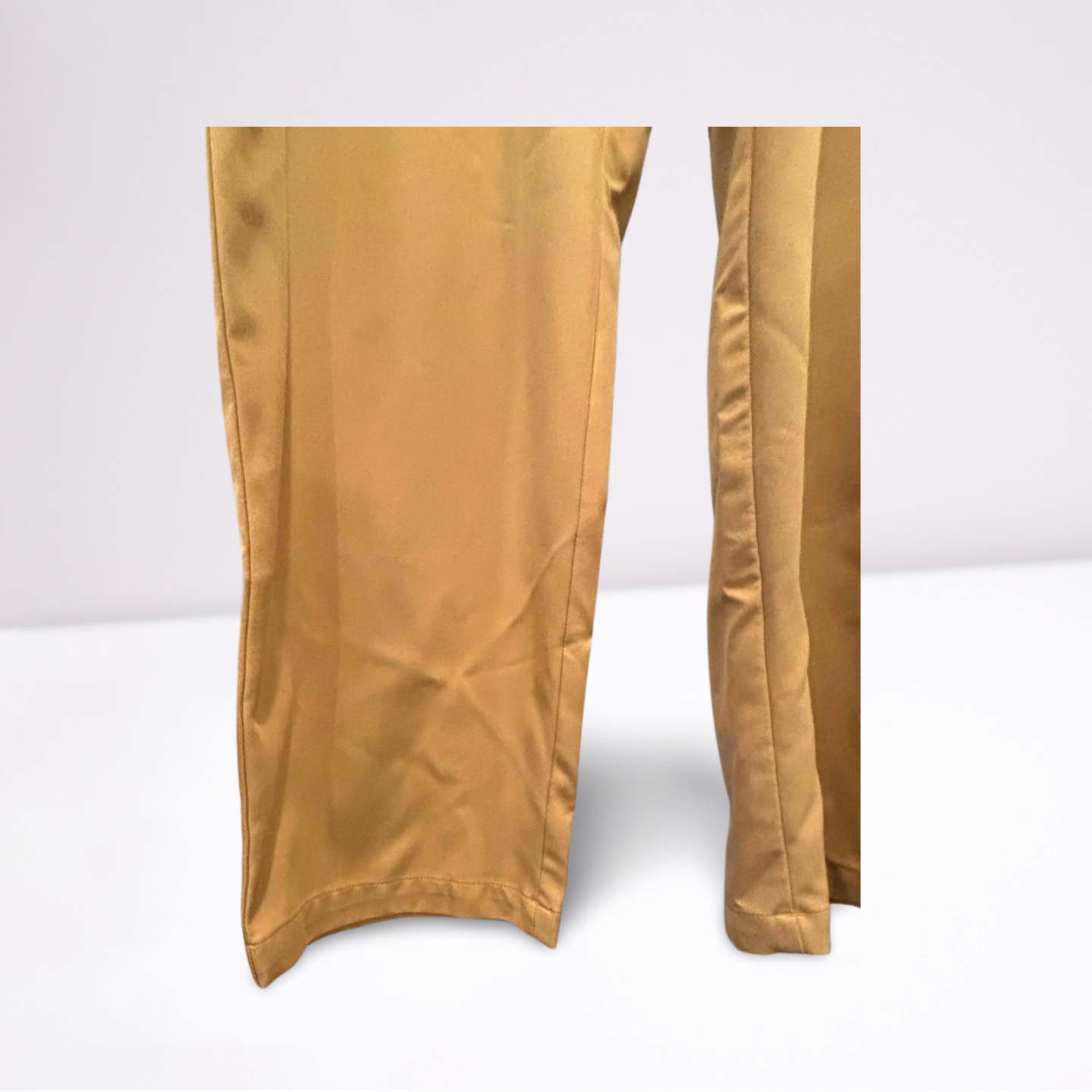 Haggar Mens Pants Casual Cool 18 Pro Classic - Khaki Beige - 40x30 - Very Good - Pic 4