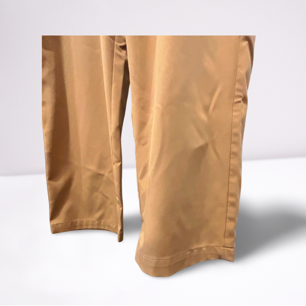Haggar Mens Pants Casual Cool 18 Pro Classic - Khaki Beige - 40x30 - Very Good - Pic 5