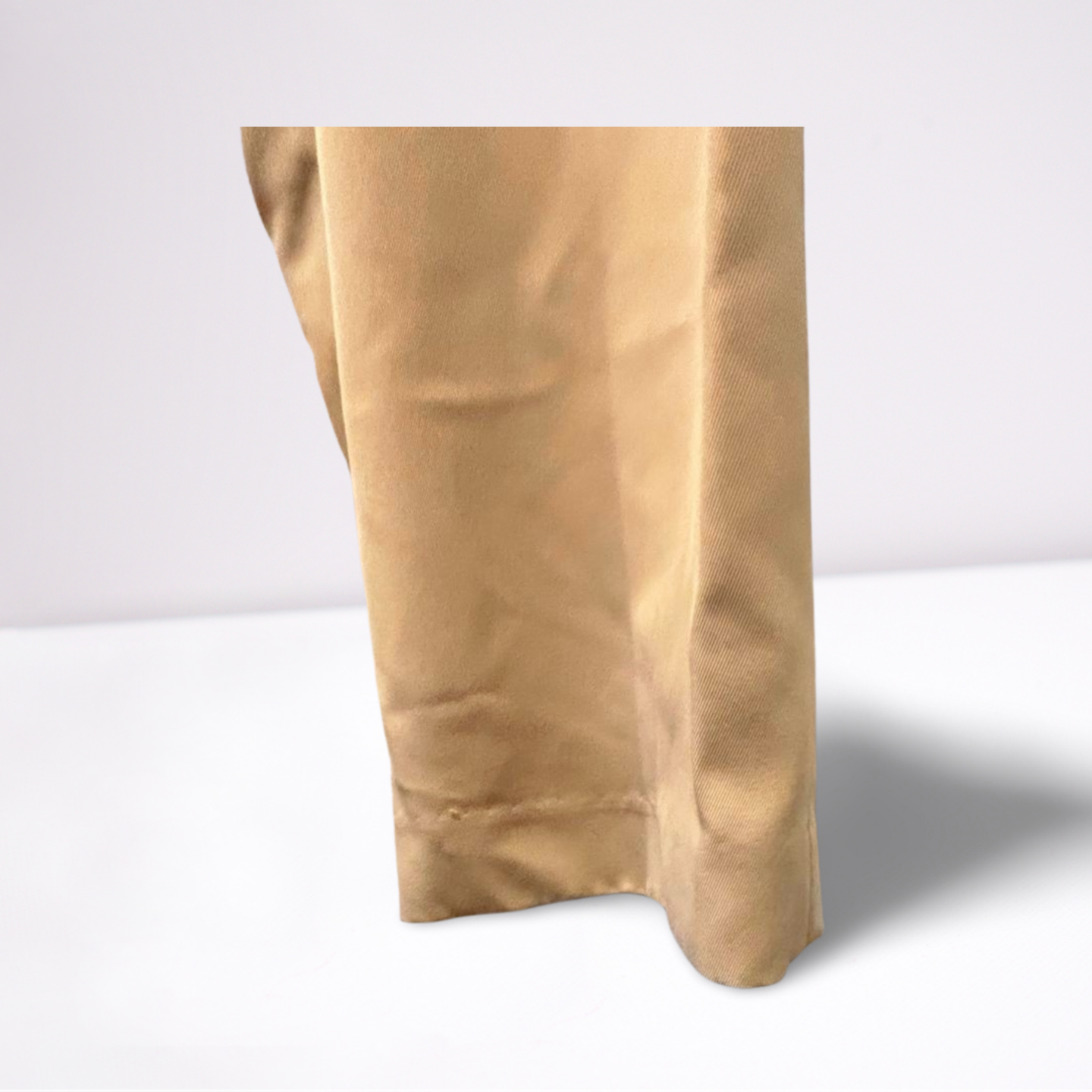 Haggar Mens Pants Casual Cool 18 Pro Classic - Khaki Beige - 40x30 - Very Good - Pic 3