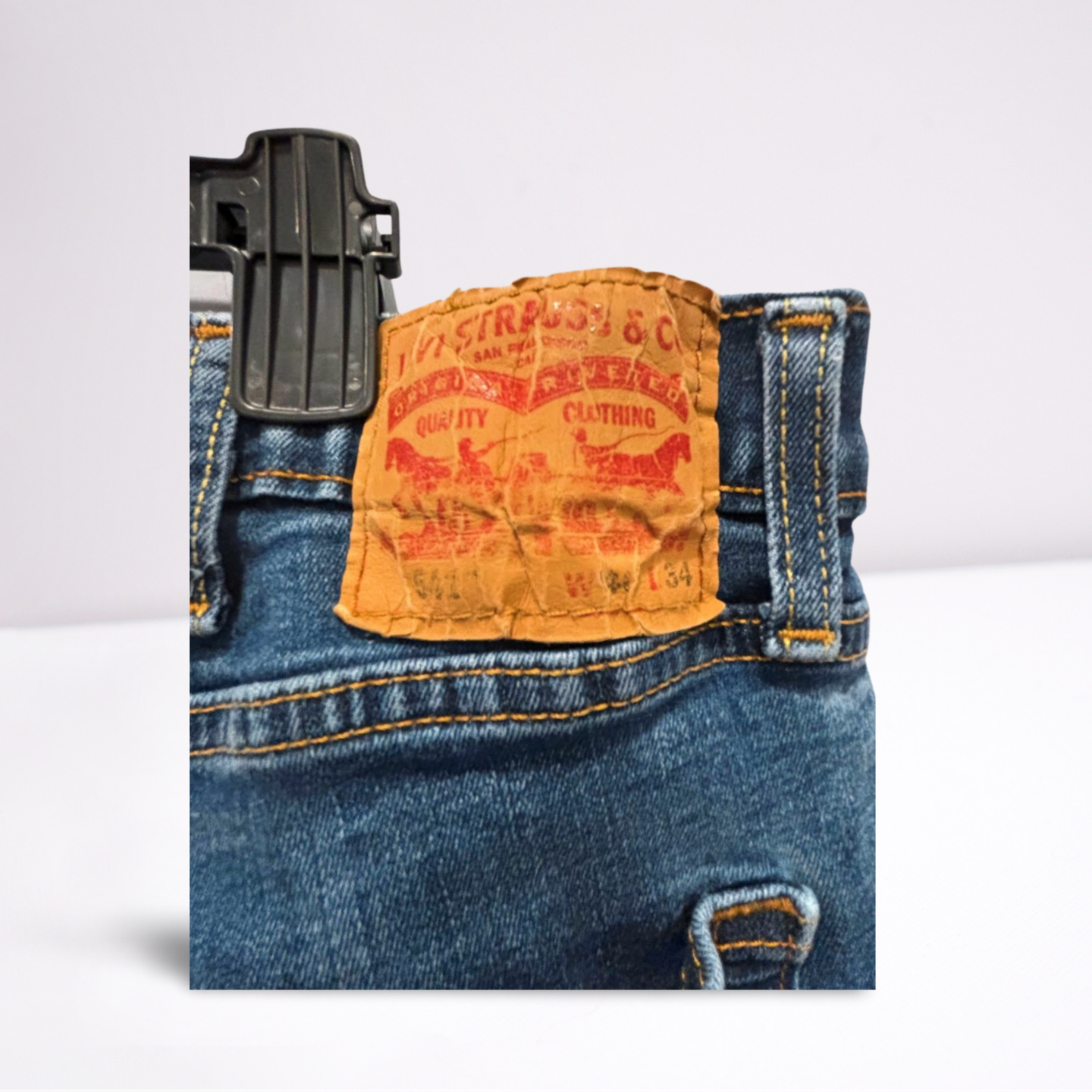 Levi Strauss Mens Jeans 541 Dark Wash - Blue - 40x34 - Very Good - Pic 10