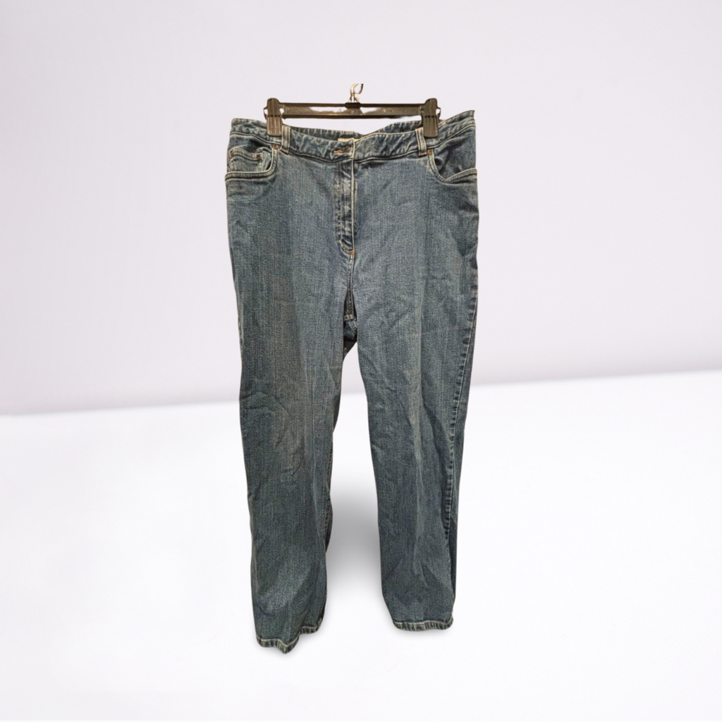 Charter Club Womens Jeans Full Length Laura Fit - Blue - 14 - Very Good - Pic 1