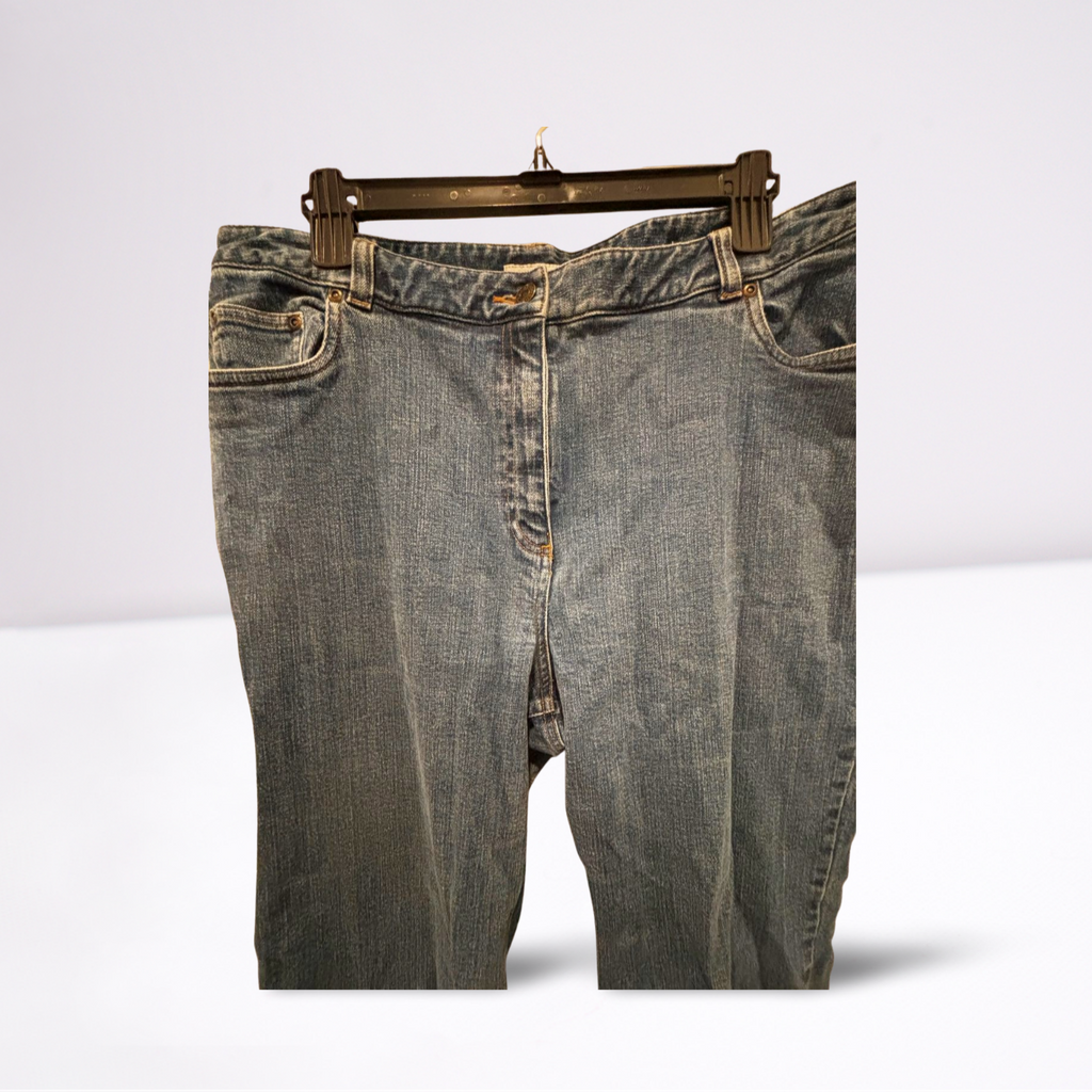 Charter Club Womens Jeans Full Length Laura Fit - Blue - 14 - Very Good - Pic 6