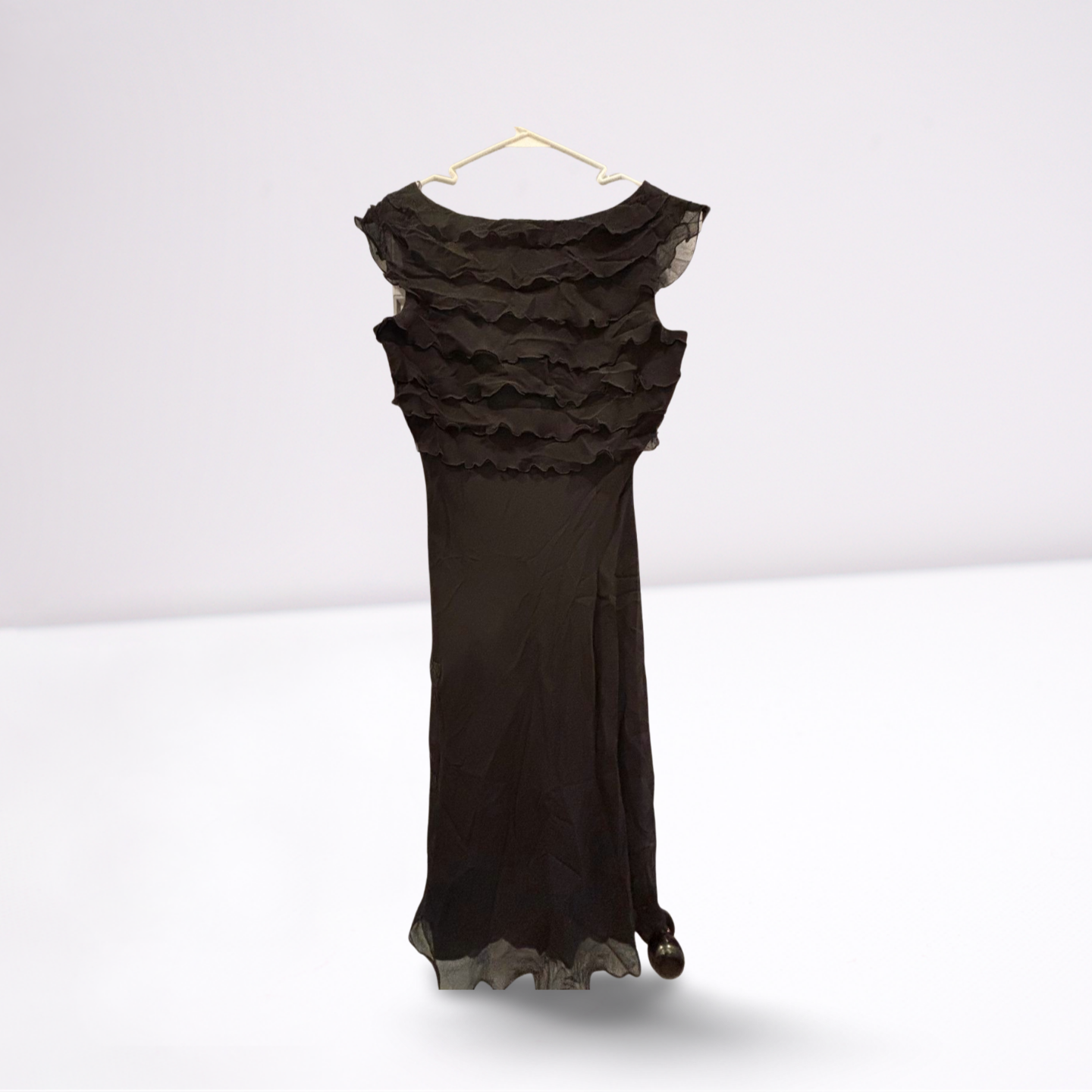 Maggy London Womens Dress Sleeveless Fitted - Black - 16 - Like New - Pic 6