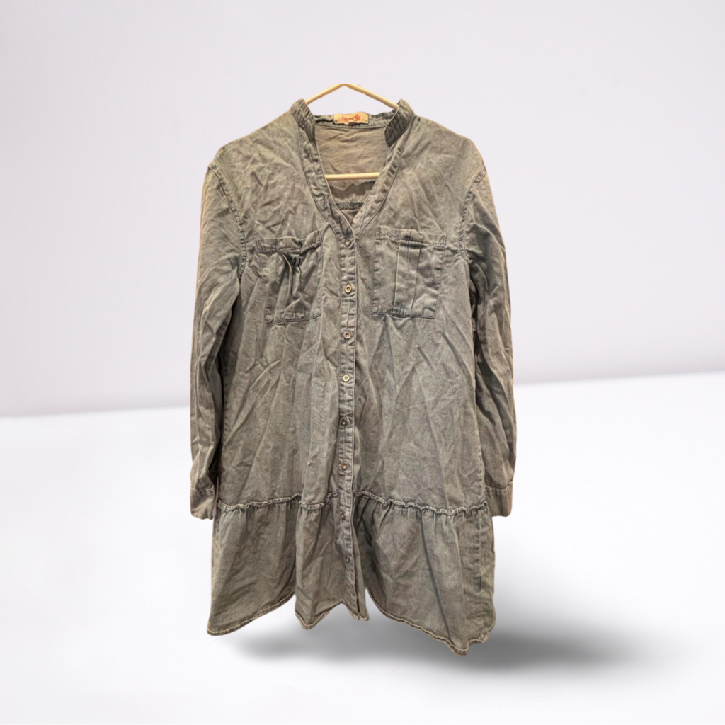 Used Mazik Womens Jean Dress - Long Sleeve | Light Blue | Medium