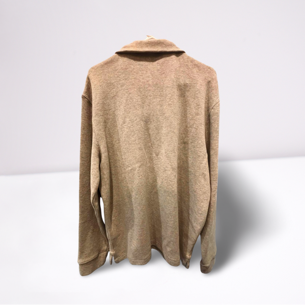 Polo Mens Pullover Quarter-Zip - Gray - Large - Like New - Pic 4